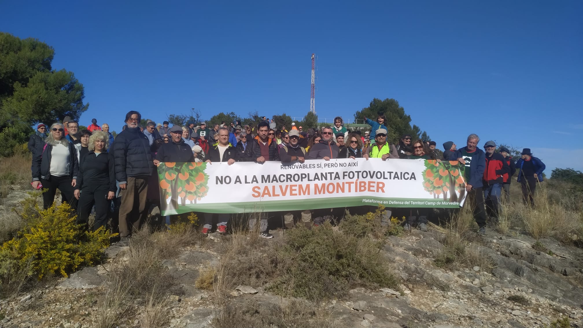 Protesta contra la macroplanta de Montíber (Sagunt) / Podem Morvedre