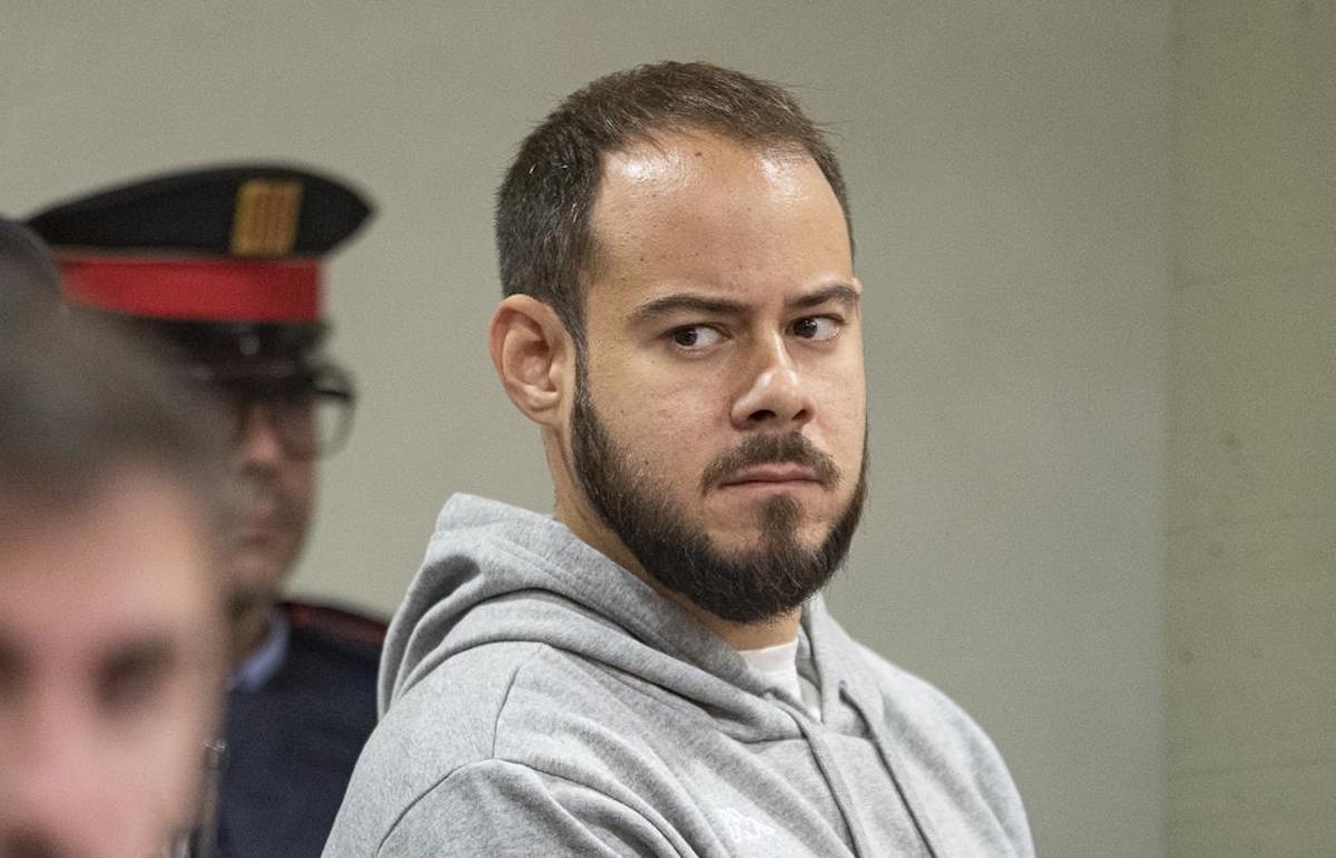 El raper Pablo Hasel durant un judici a l'Audiència de Lleida el 2022 |  Lorena Sopena | EP