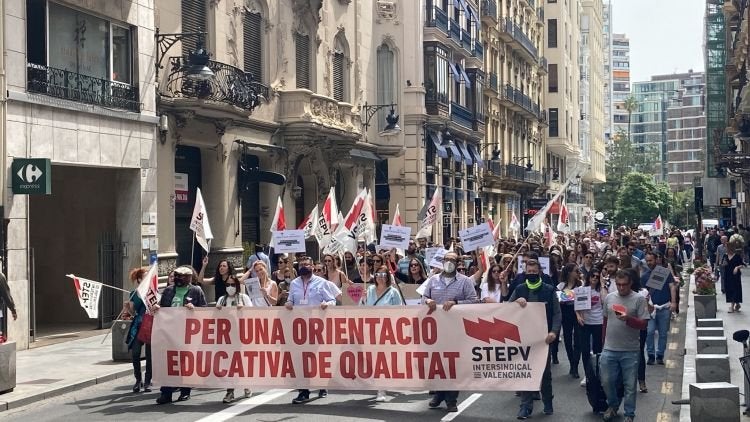 Manifestació de STEPV