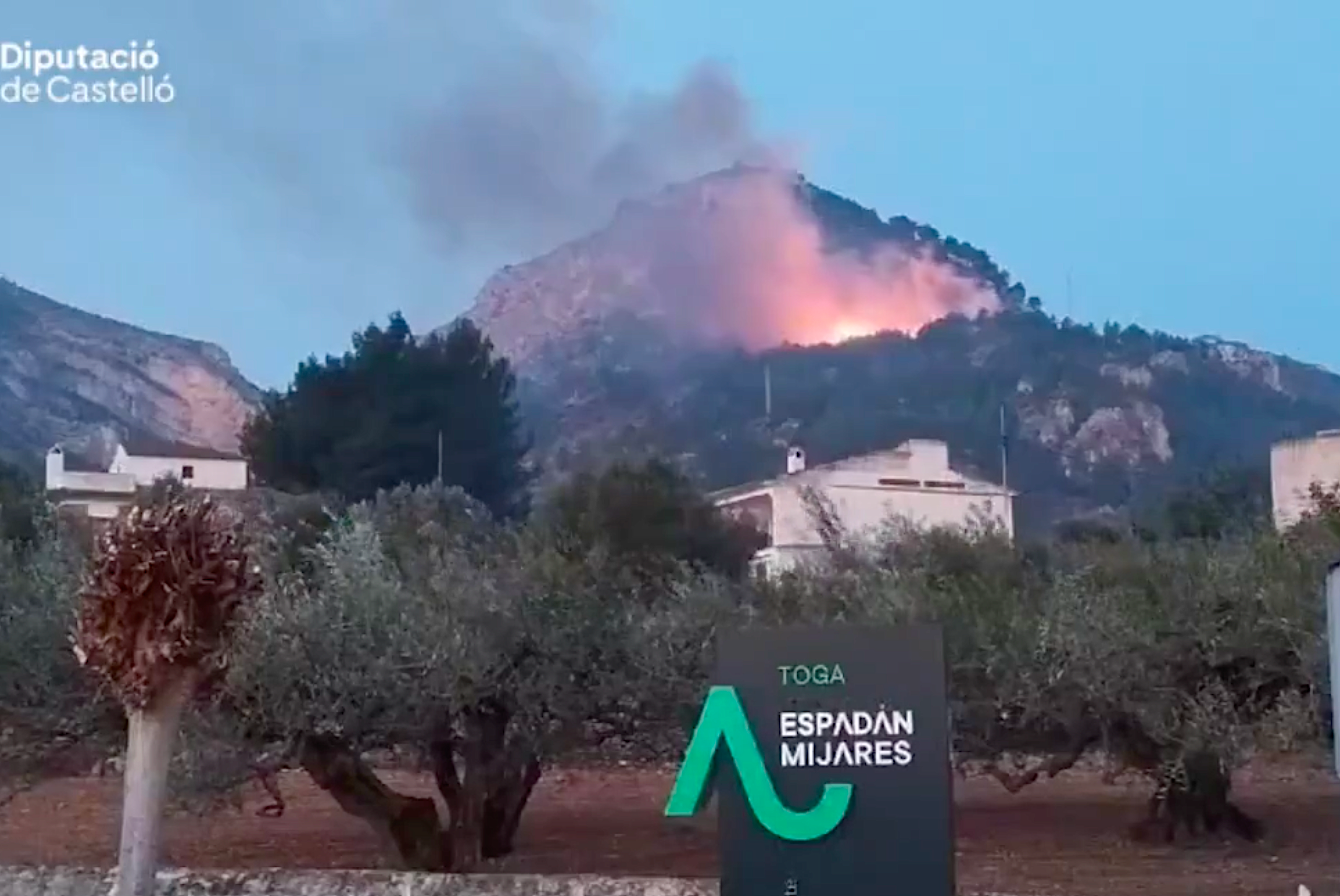 Incendi forestal a Toga (l'Alt Millars)