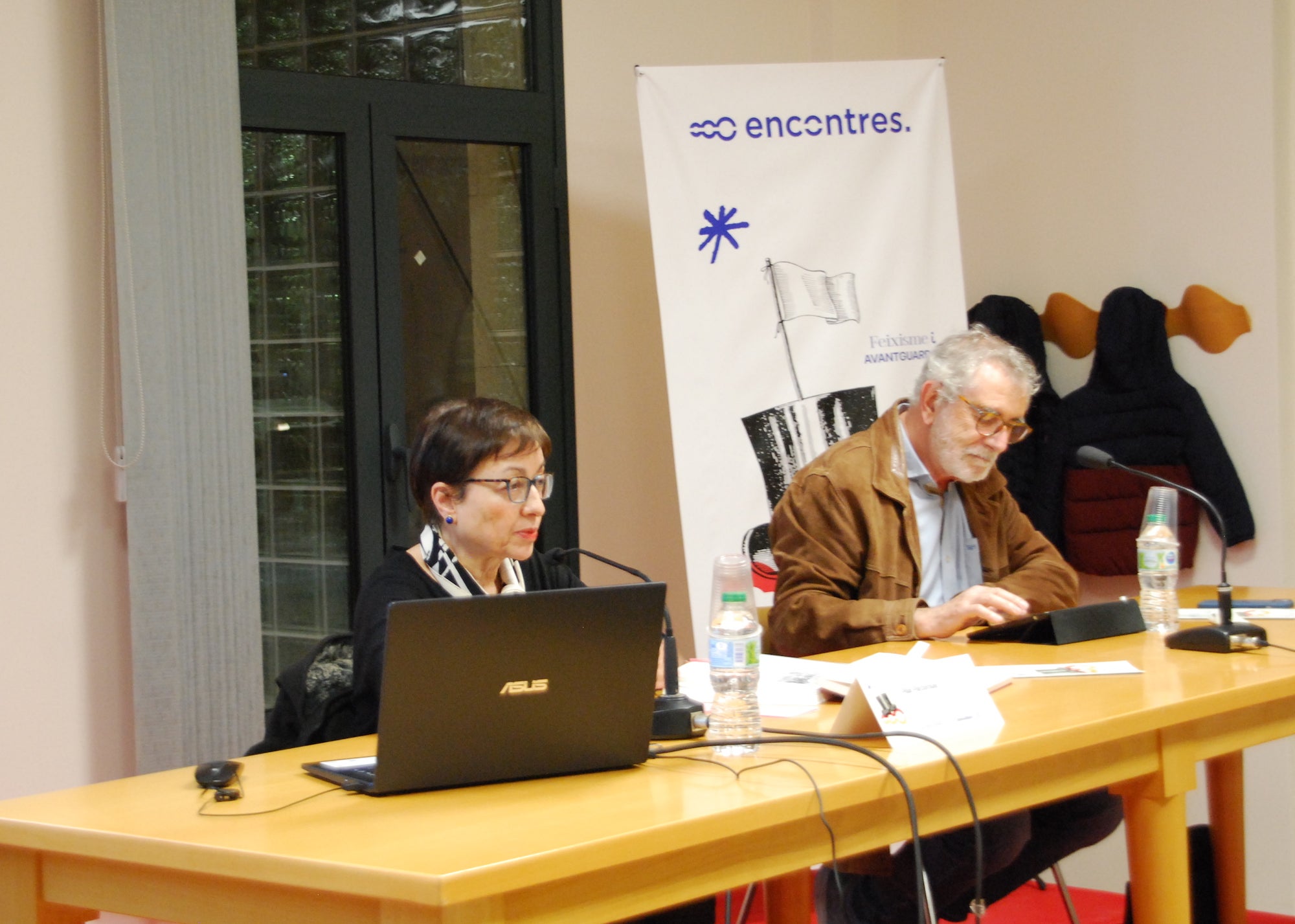 La crítica d'art Pilar Parcerisas i l'escriptor Tomàs Llopis