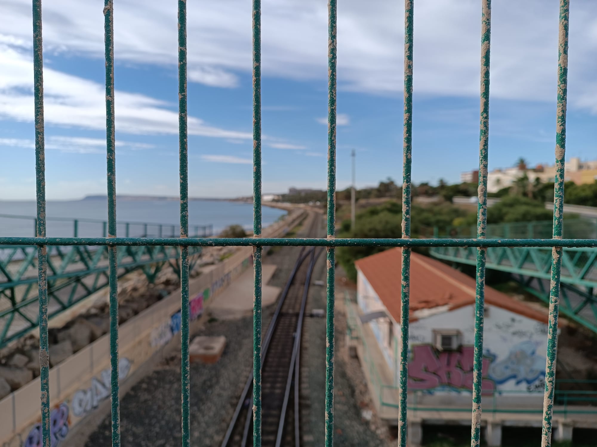 Via ferroviària a Sant Gabriel (Alacant)