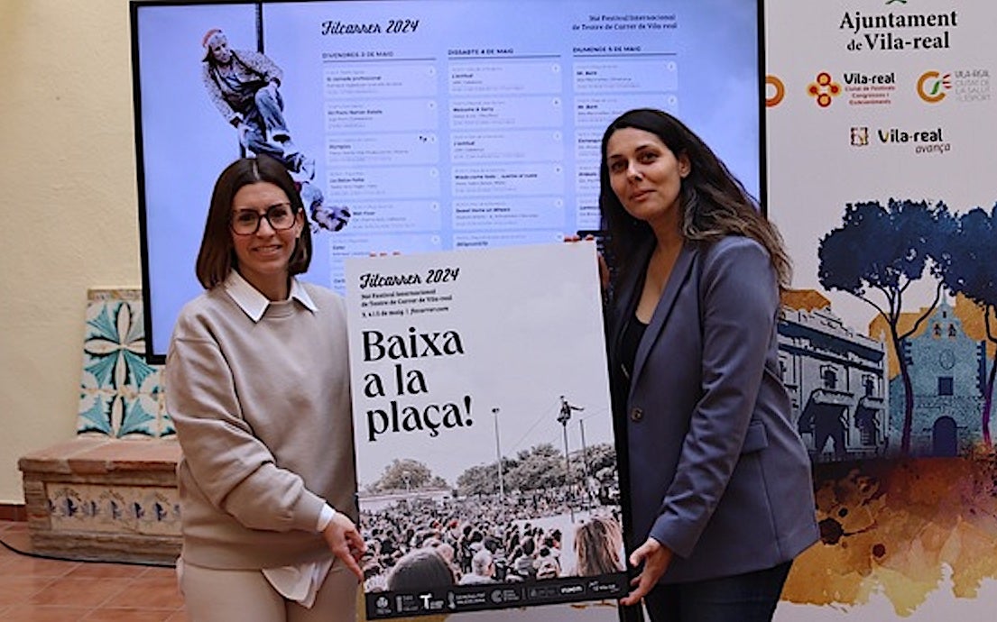 La regidora de Cultura i Tradicions, Noelia Samblás, i la directora artística del festival, Sara Recatalà