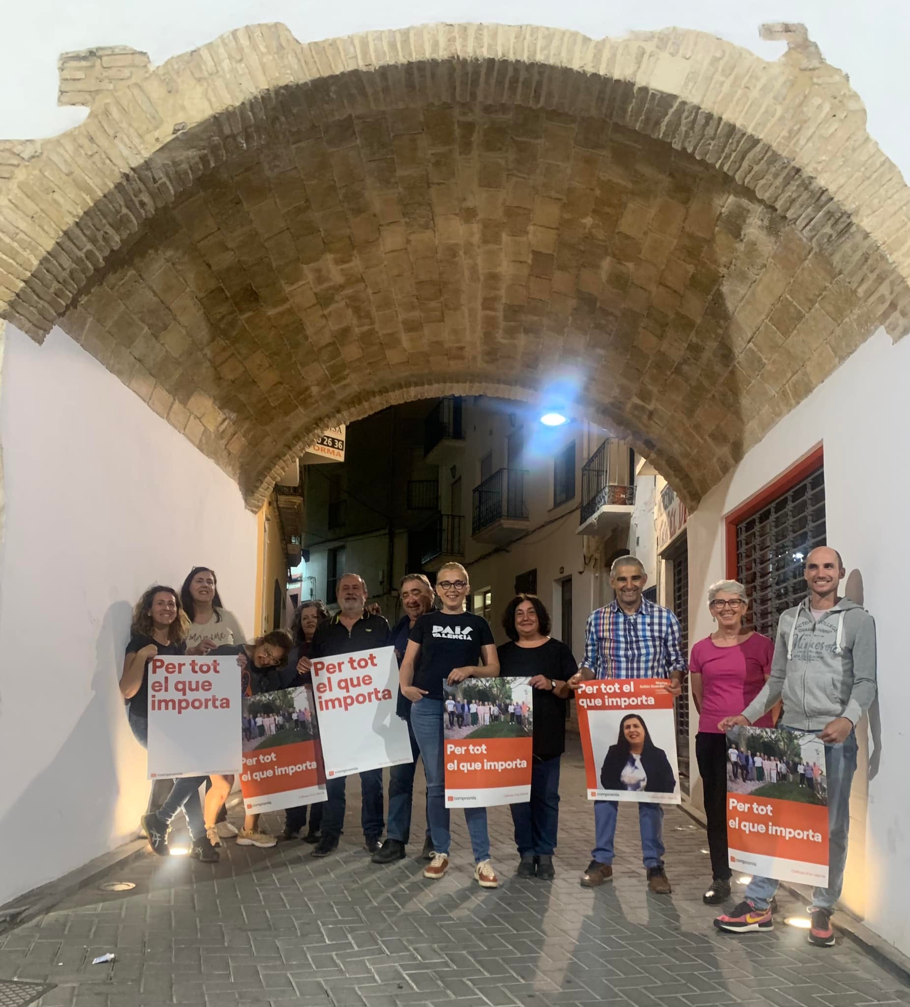 Campanya de Compromís a les últimes eleccions municipals a Callosa d'En Sarrià (Marina Baixa)