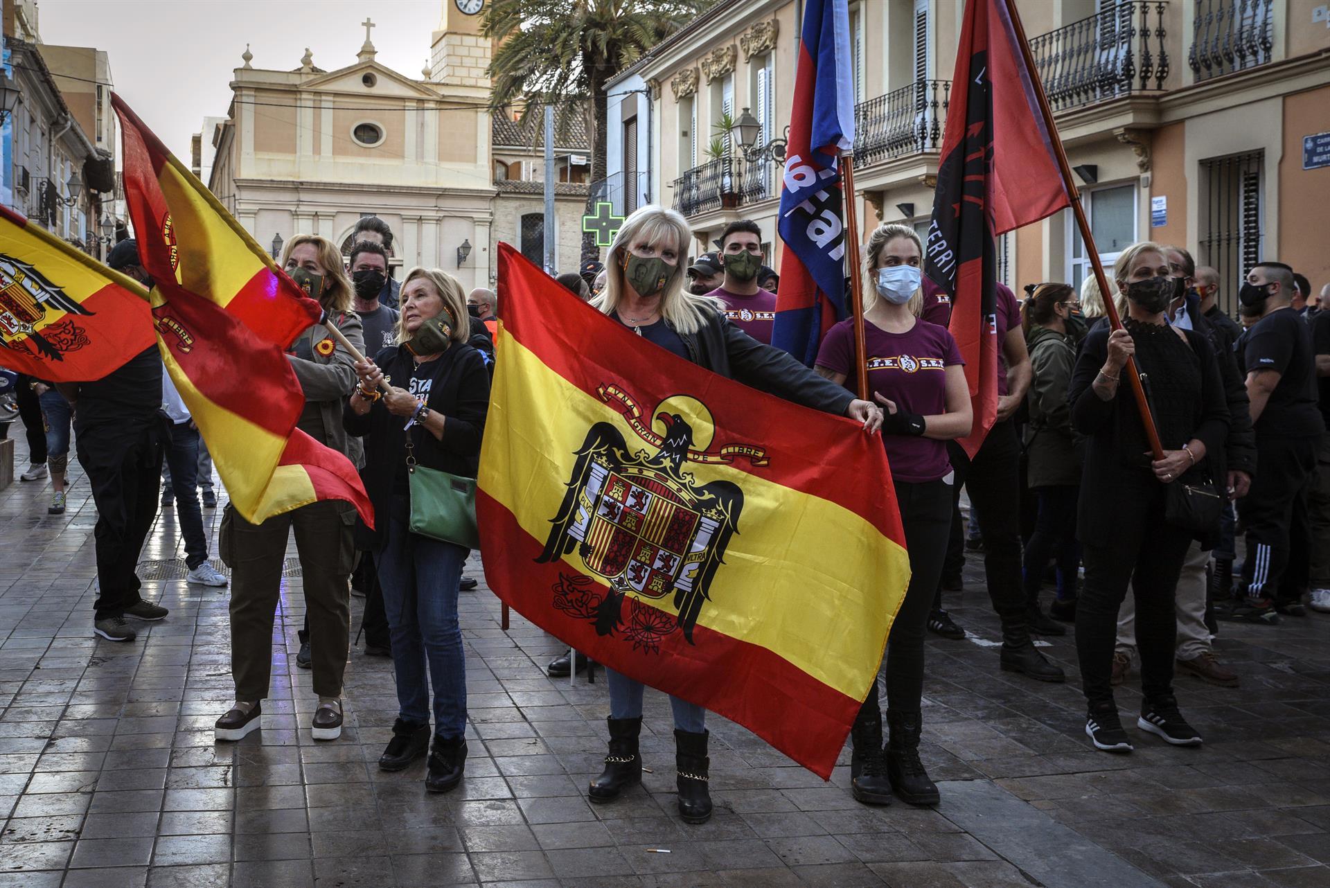 Participants en una marxa ultra a Benimaclet, a València, el 2021