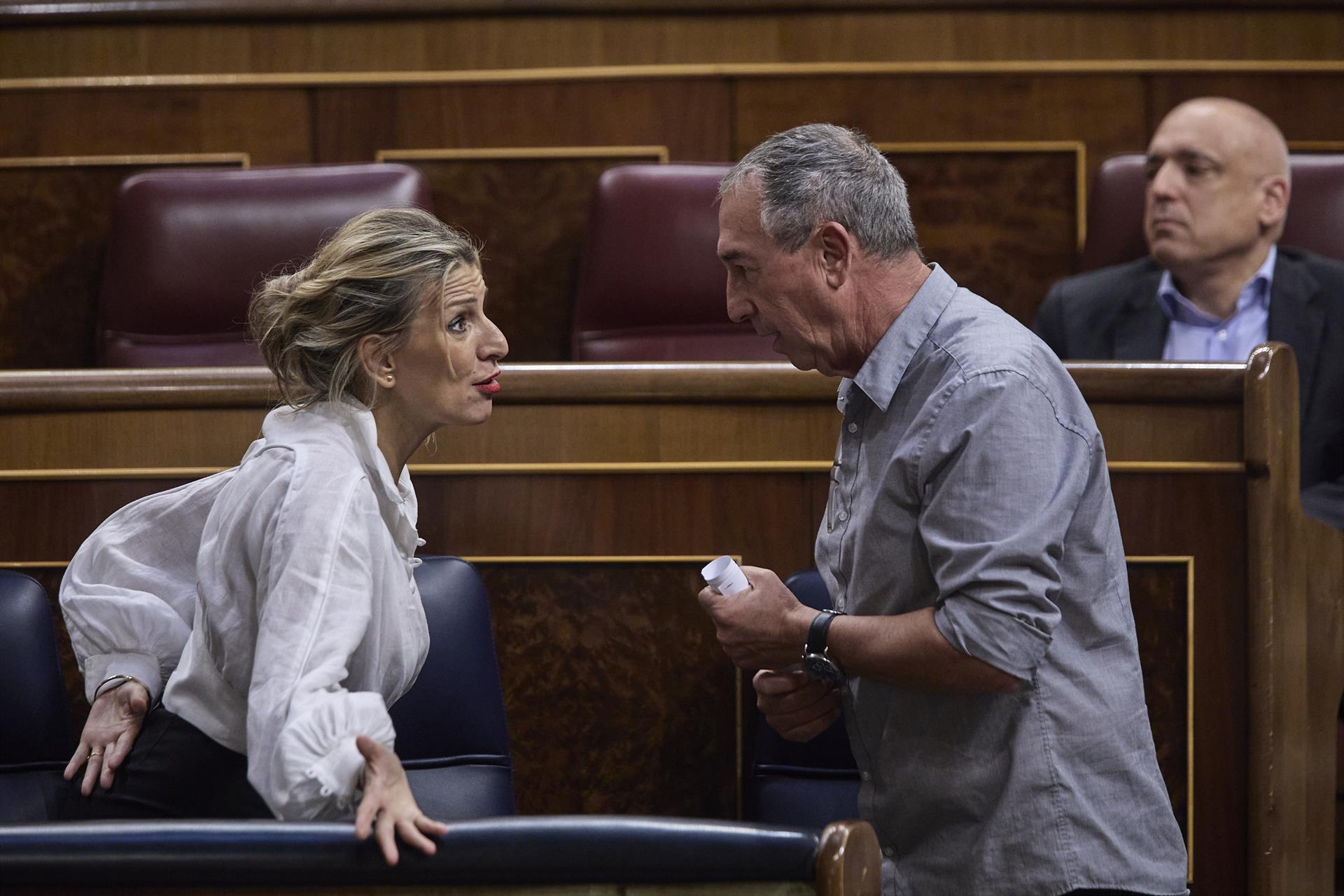 Yolanda Díaz i Joan Baldoví al Congrés | Jesús Hellín | EP