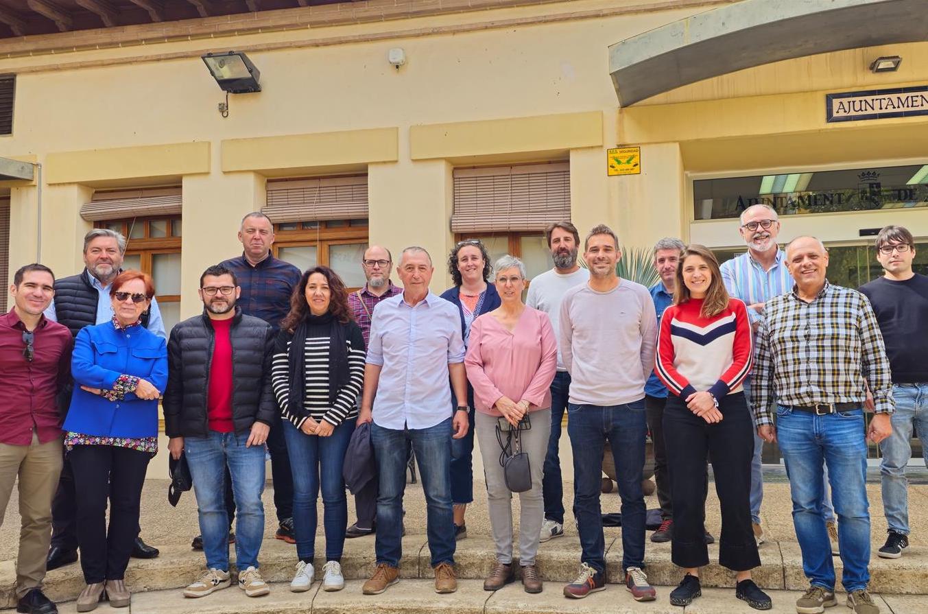 Joan Baldoví, Gerard Fullana, Paula Espinosa, Ximo Perles i alcaldes i alcaldesses de Compromís a la Marina Alta i la Marina Baixa