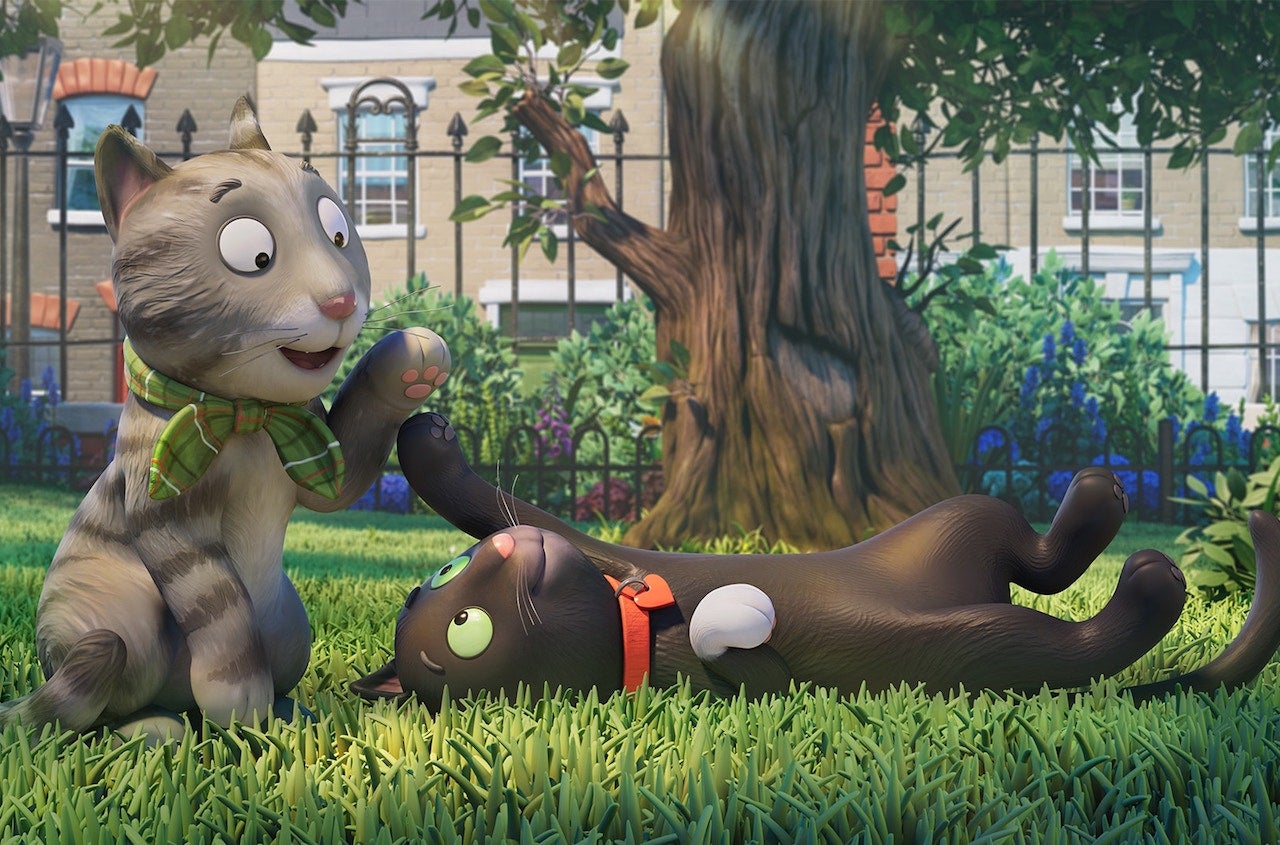 Fotograma del film d'animació infantil «El gat Tabby»