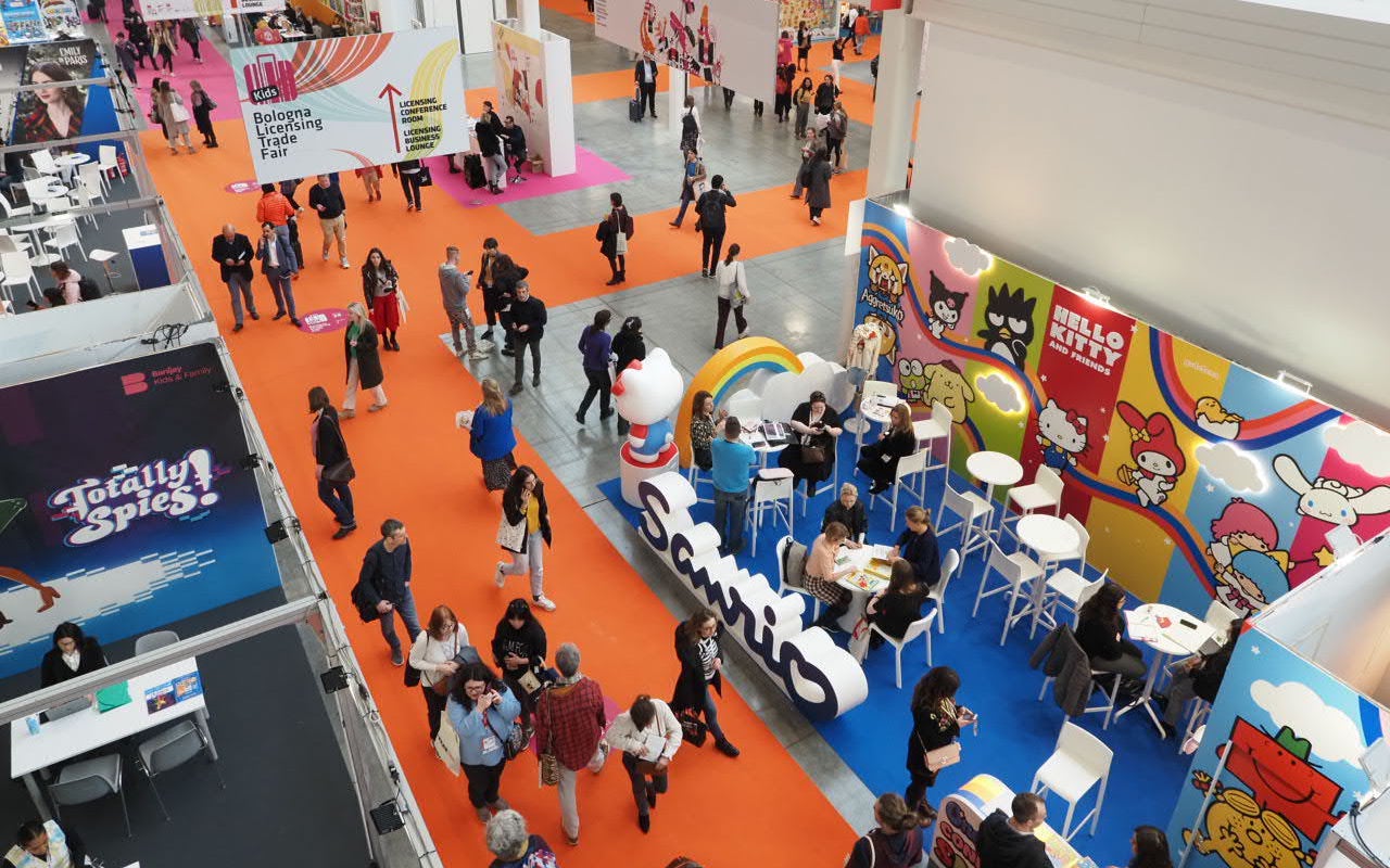Entrada de la Fira Internacional del Llibre Infantil de Bolonya durant l'edició del 2023