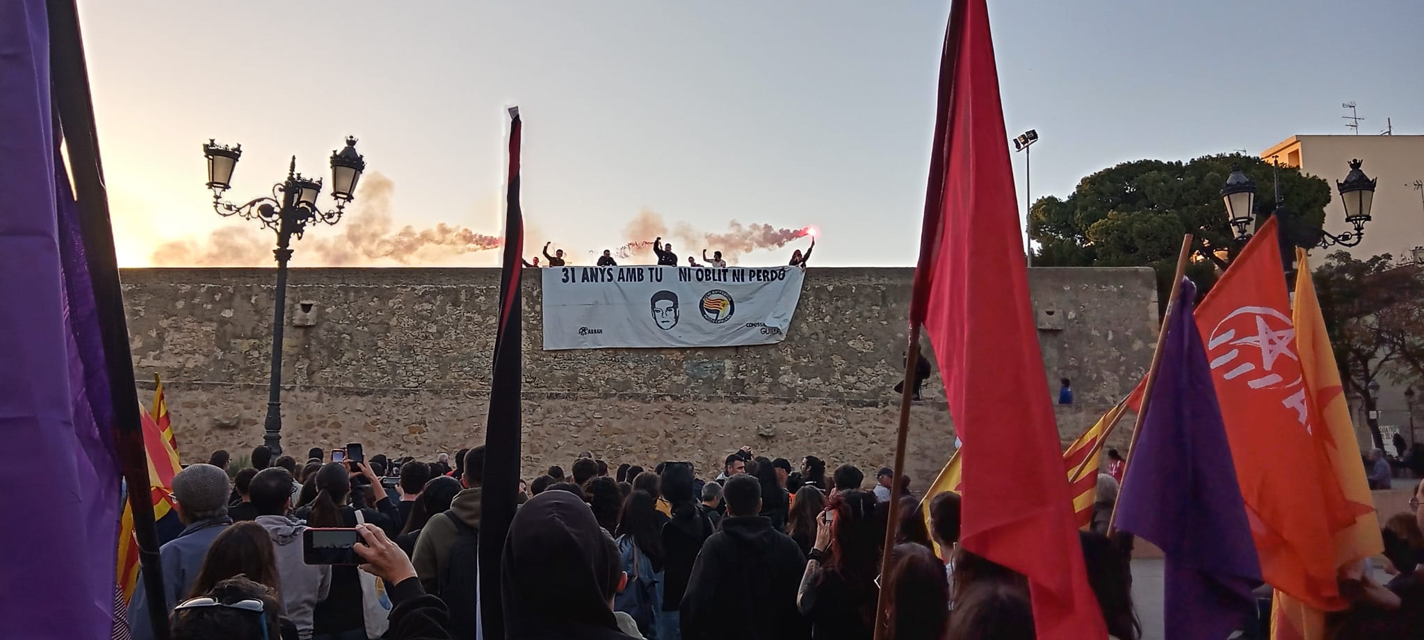Homenatge a Guillem Agulló a Burjassot, un 11 d'abril, en una imatge d'arxiu