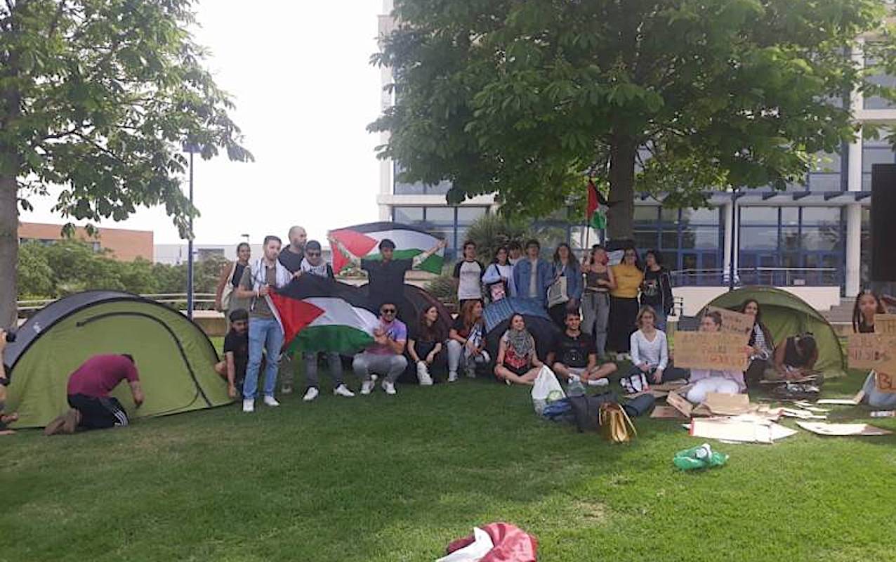 Acampada a l'UJI en solidaritat amb Palestina | EP