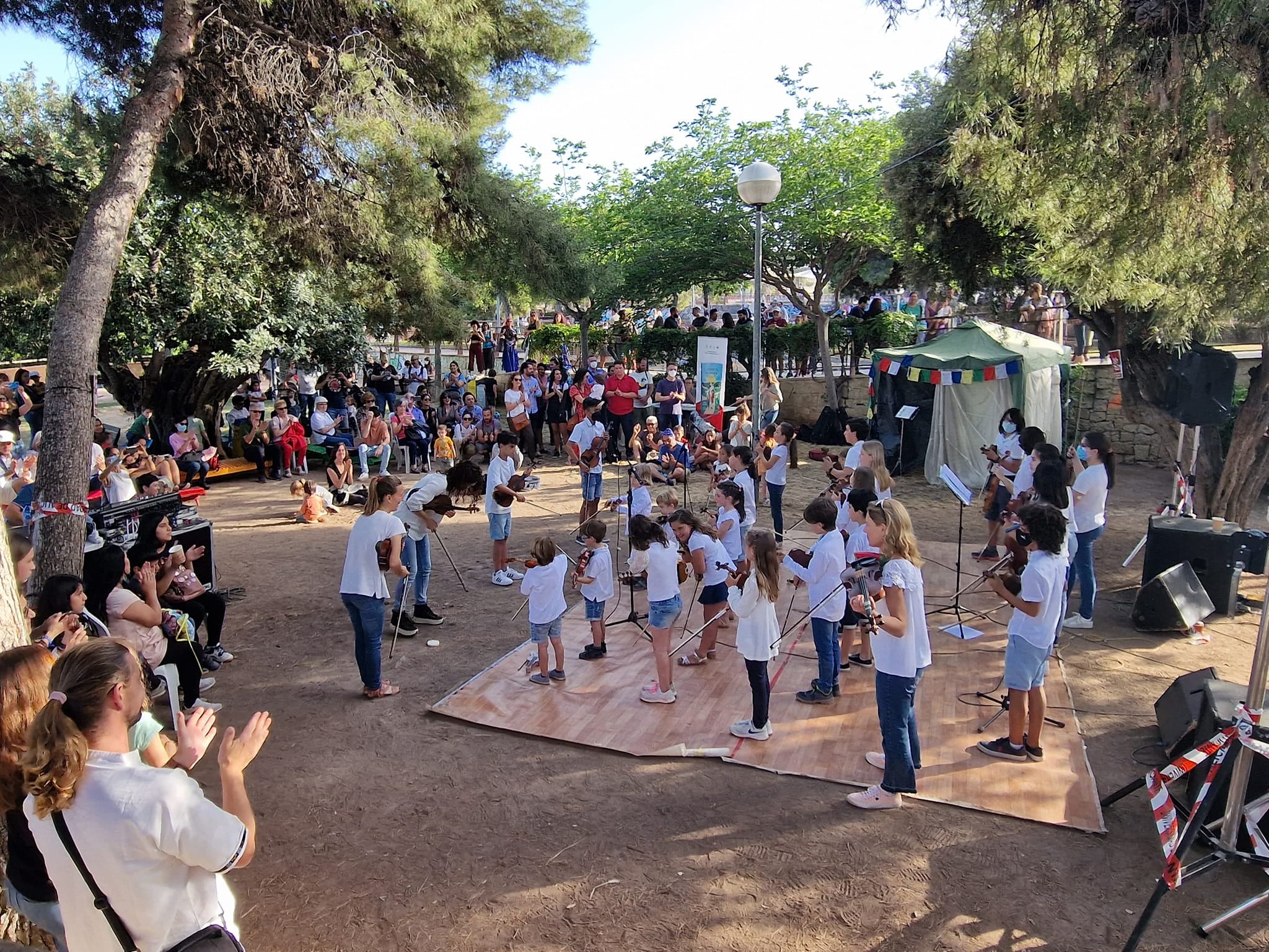 Activitat infantil durant una edició anterior de l'Alacant Desperta