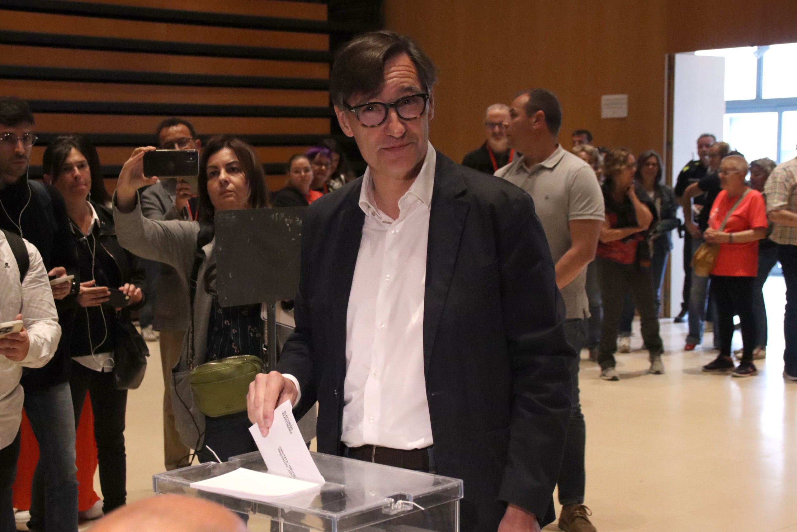 El candidat del PSC, Salvador Illa / Agència Catalana de Notícies