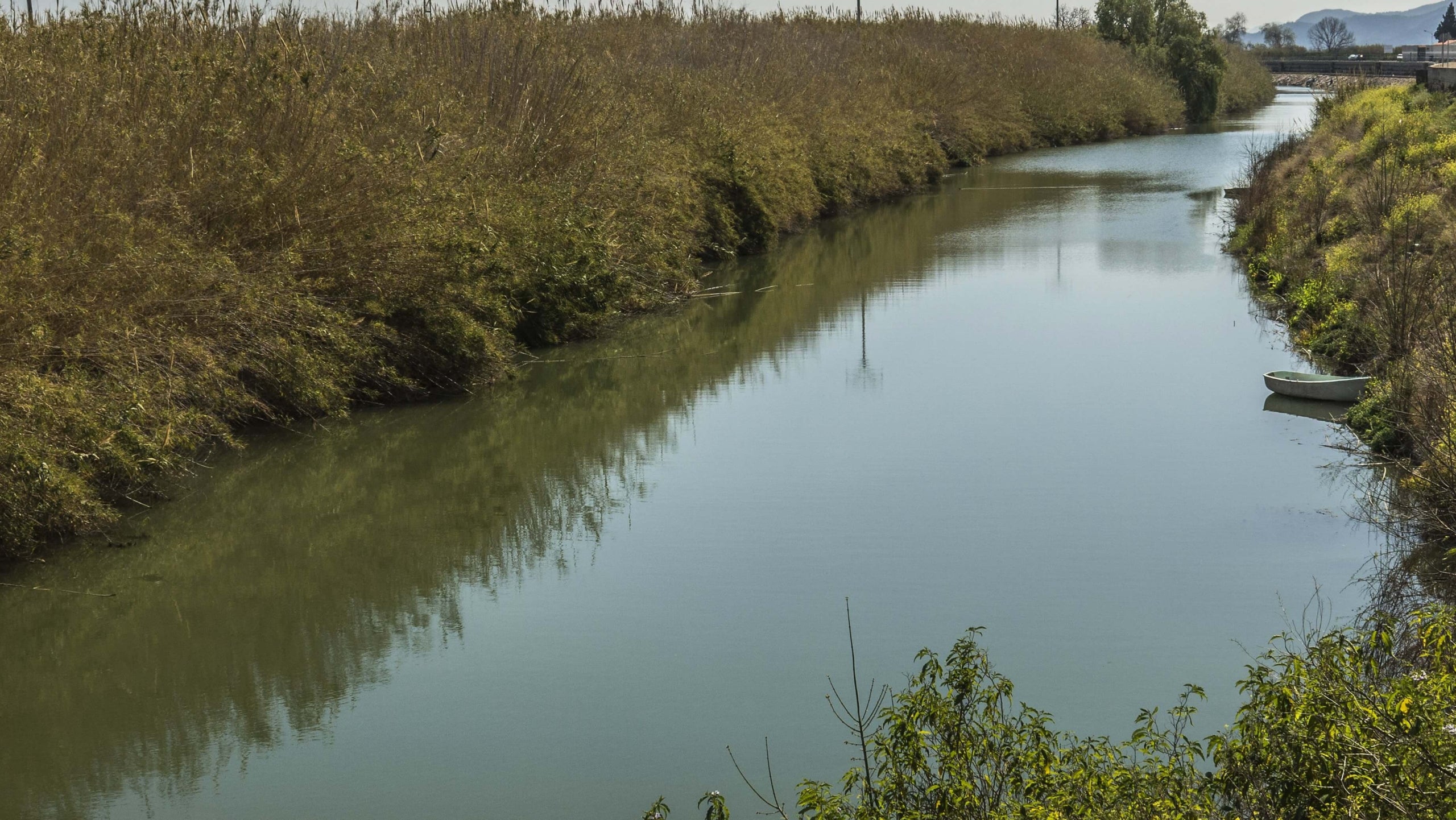 Riu Xúquer al seu pas per Fortaleny (Ribera Baixa)