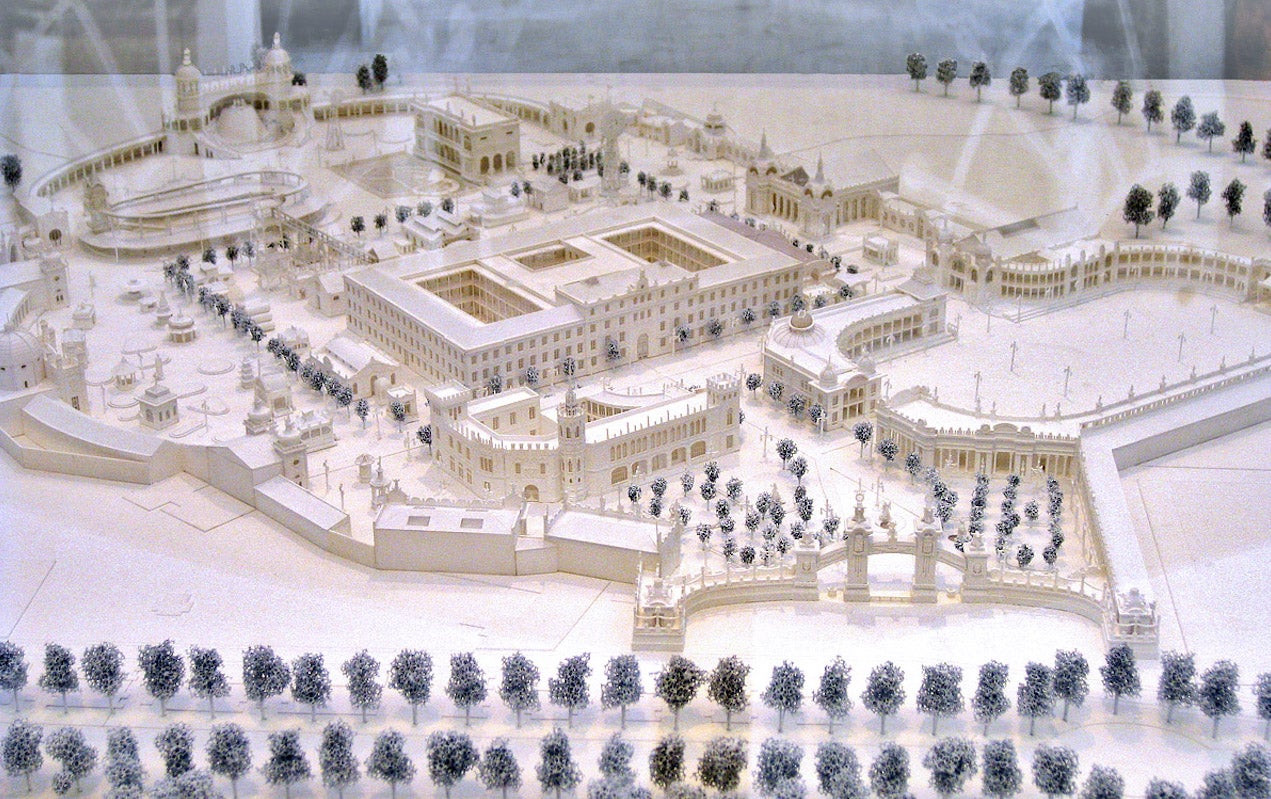 Maqueta de l'Exposició del 1909 | Wikimedia Commons | @espencat 