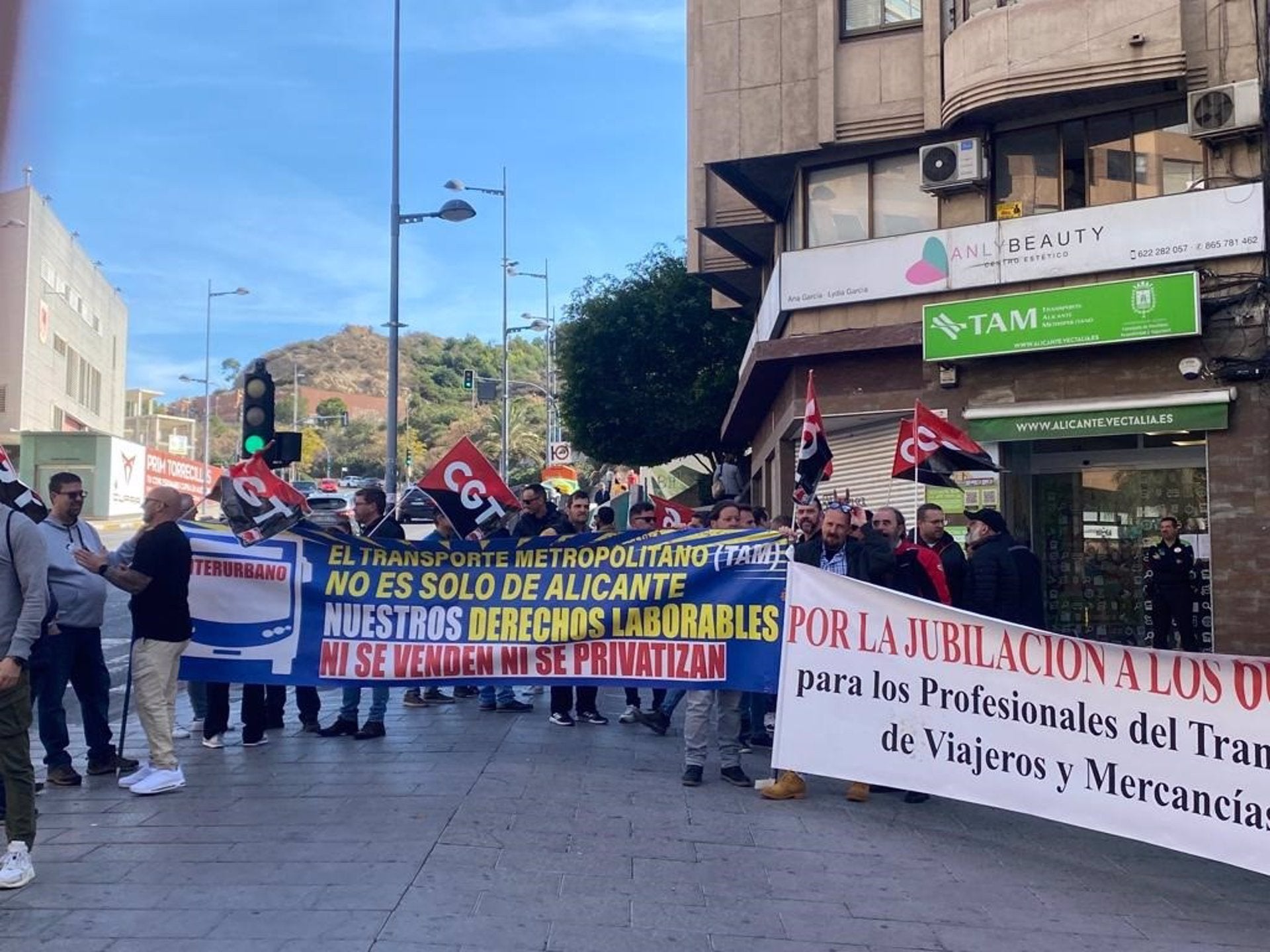Concentració de treballadors de La Alcoyana / Europa Press 