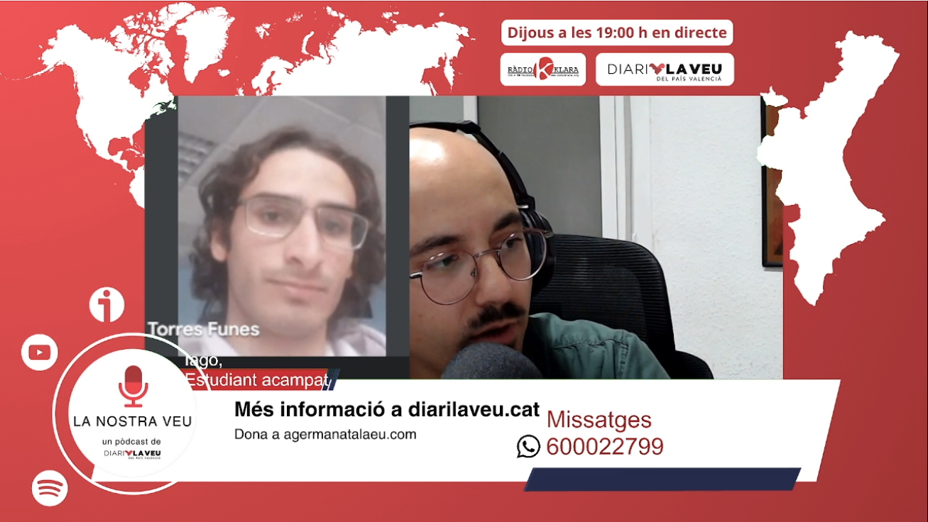 Les Acampades a Plestina, el Cas de la Universitat de València. L'alumnat passa la primera nit ocupant la facultat de filosofia | Pòdcast la Nostra Veu