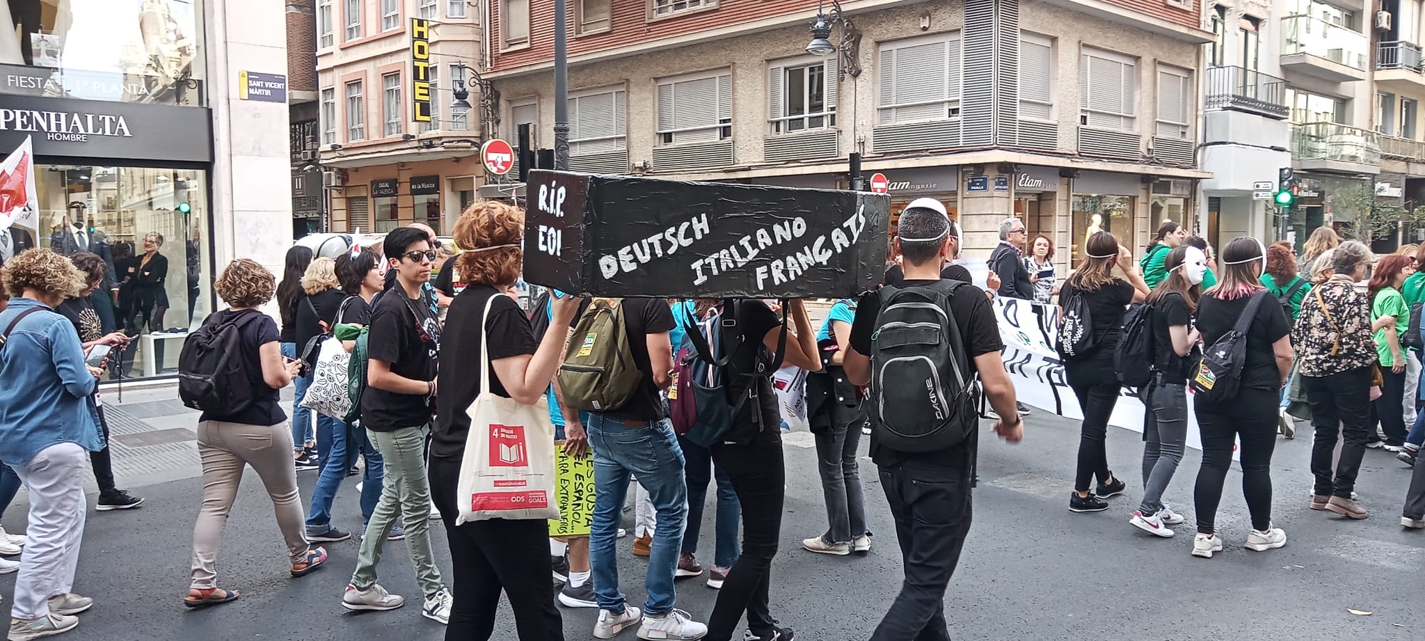 El bloc de l'EOI era un dels més nombrosos i sorollosos