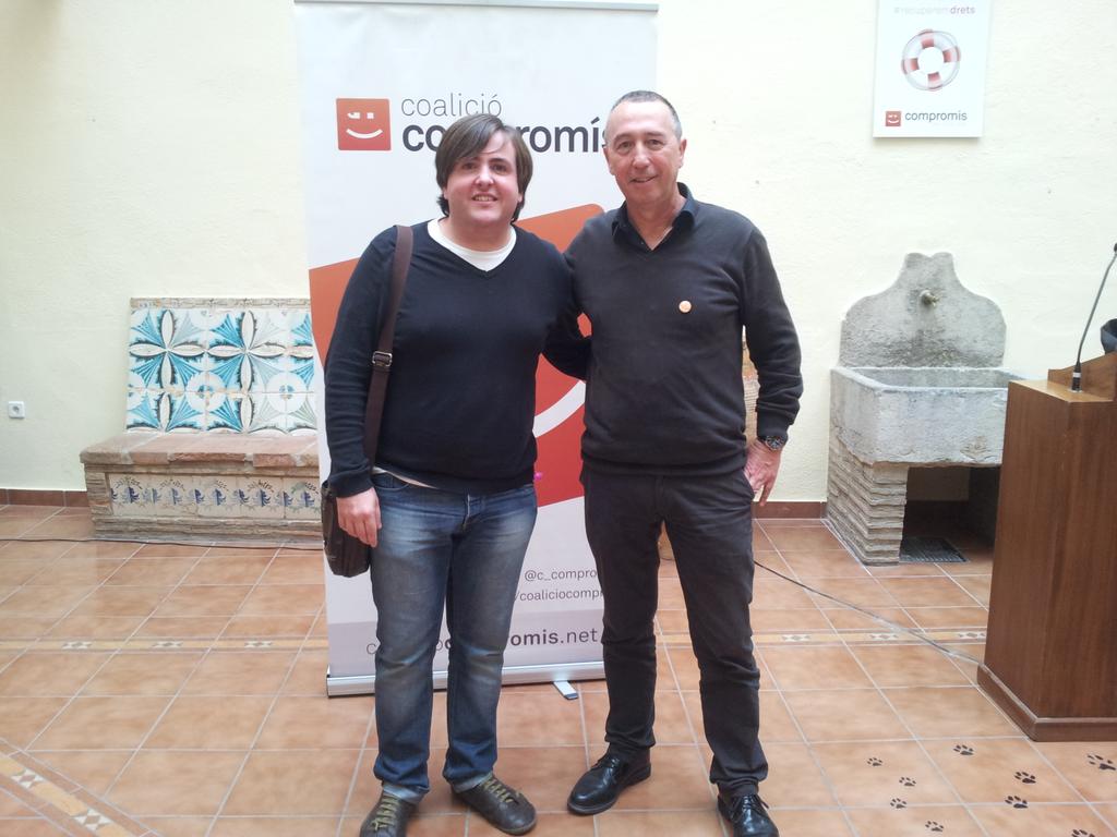 Vicent Granel i Joan Baldoví el 2015 / Vicent Granel
