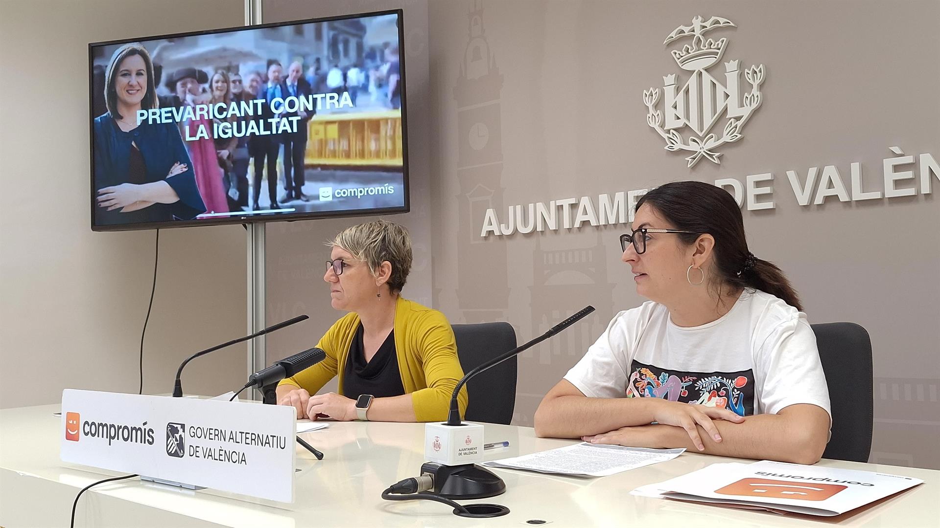 Papi Robles i Lucía Beamud, regidores de Compromís a l'Ajuntament de València / Europa Press