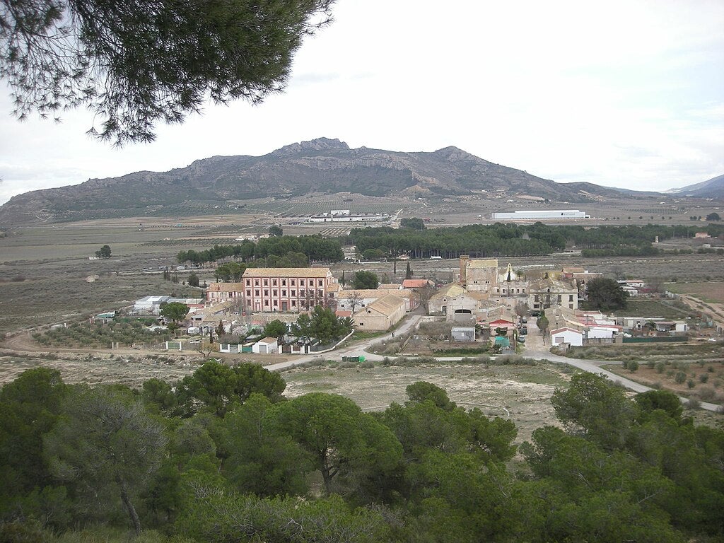 Vista de la Colònia de Santa Eulàlia (Alt Vinalopó)