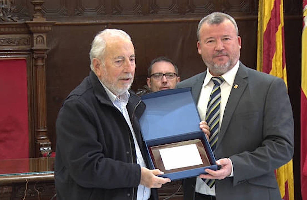 Homenatge a Manuel Girona a l'Ajuntament de Sagunt el 2019