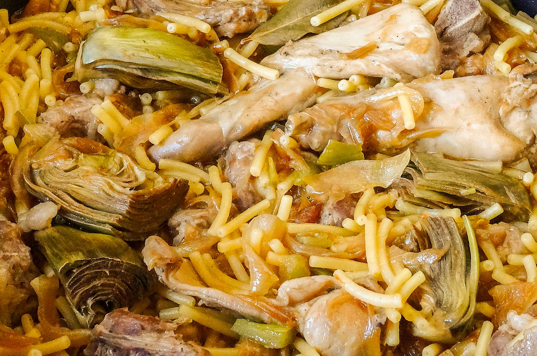 Fideus amb conill
