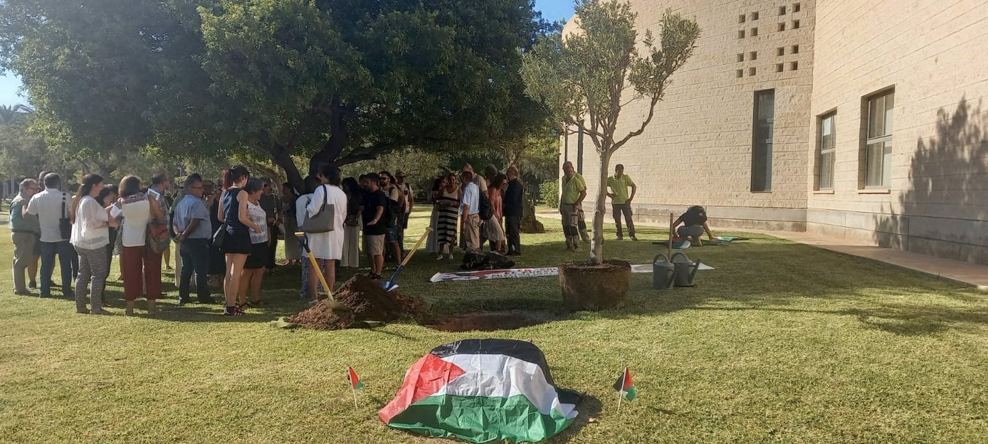 Acte de solidaritat amb Palestina al campus de la UA / Europa Press