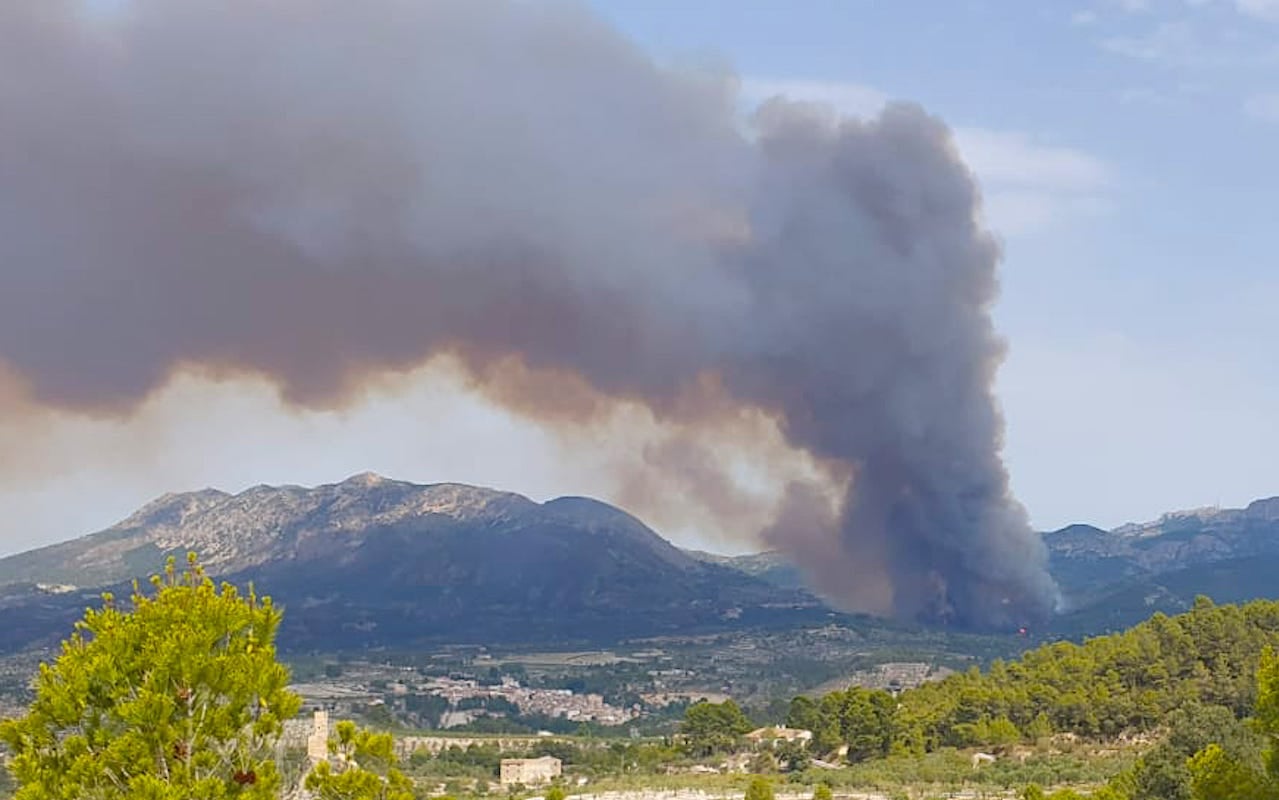 Incendi forestal a Benasau | Servei de Bombers Forestal GVA