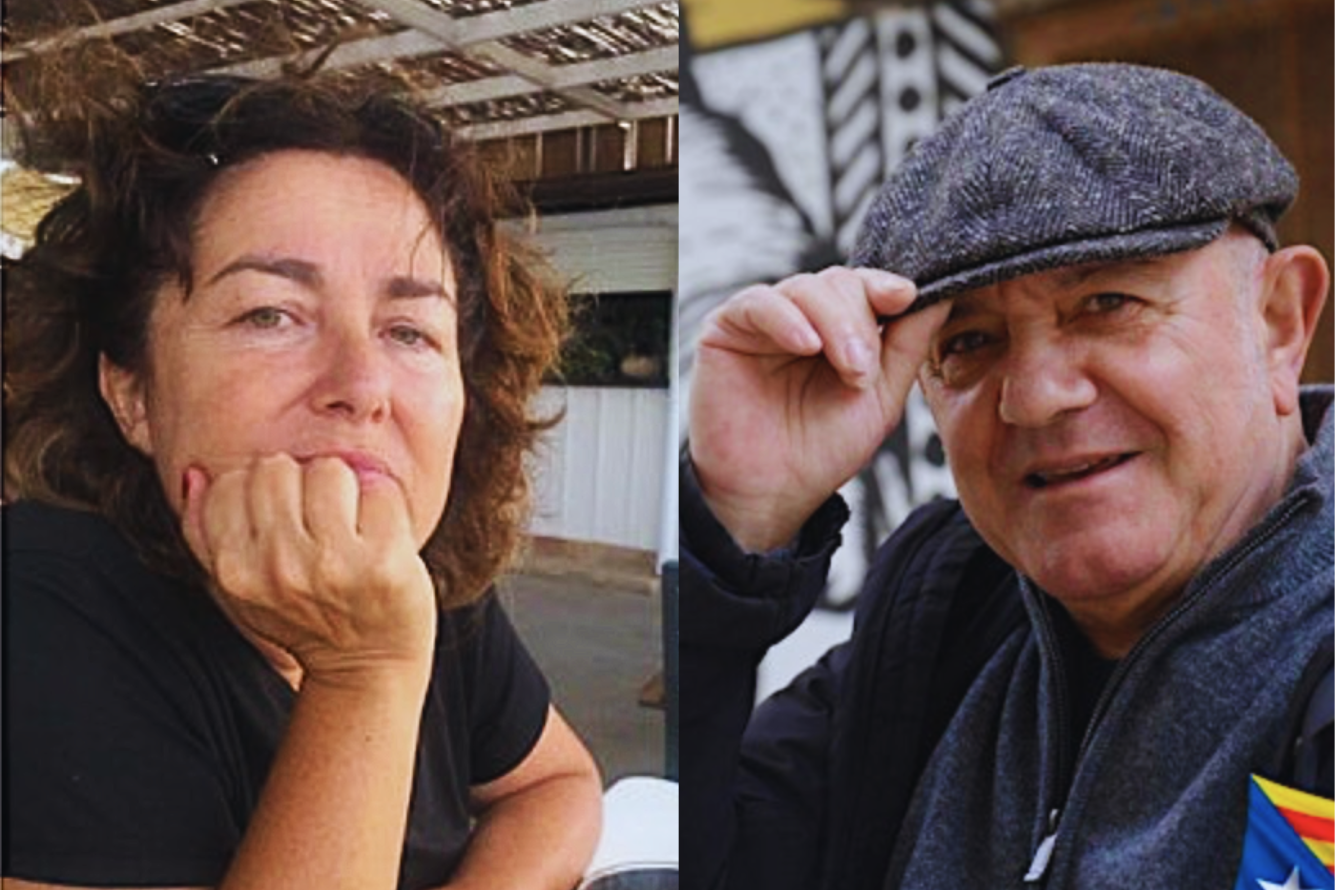 Els poetes Begonya Mezquita i Manel Rodríguez-Castelló