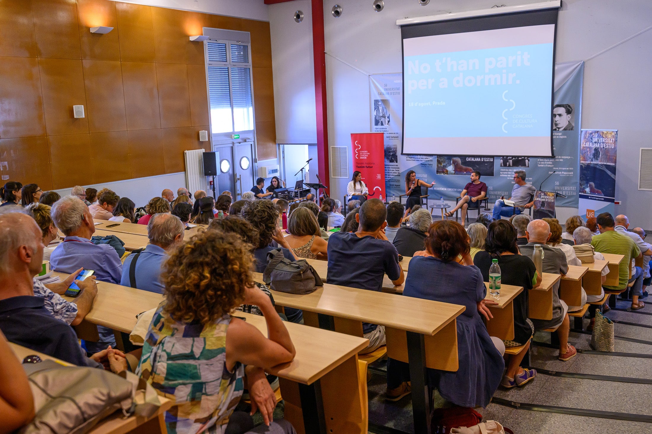 Acte del Congrés de Cultura Catalana a la Universitat Catalana d'Estiu