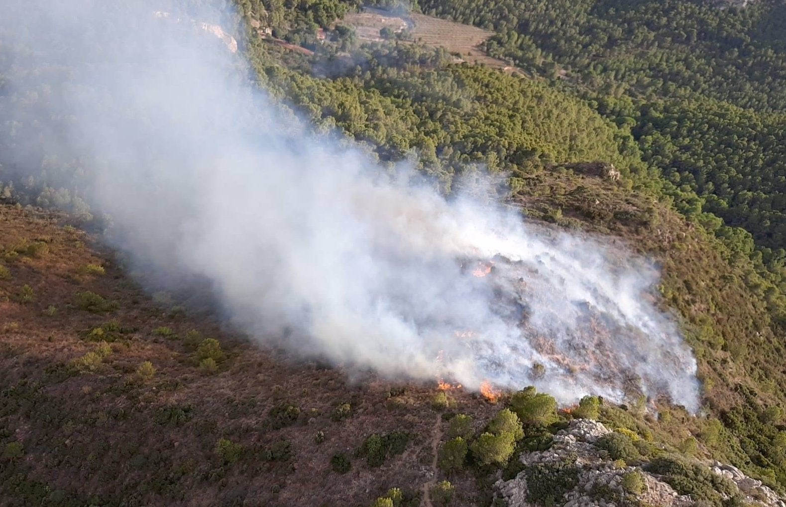 Incendi forestal a Benicàssim