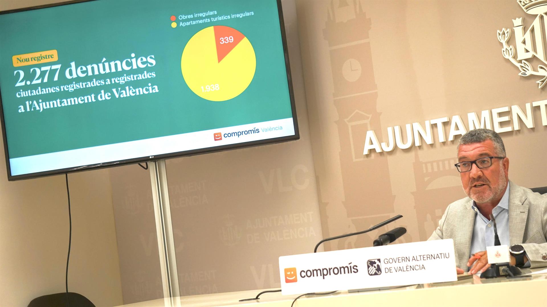 el regidor de Compromís a l'Ajuntament de València, Ferran Puchades