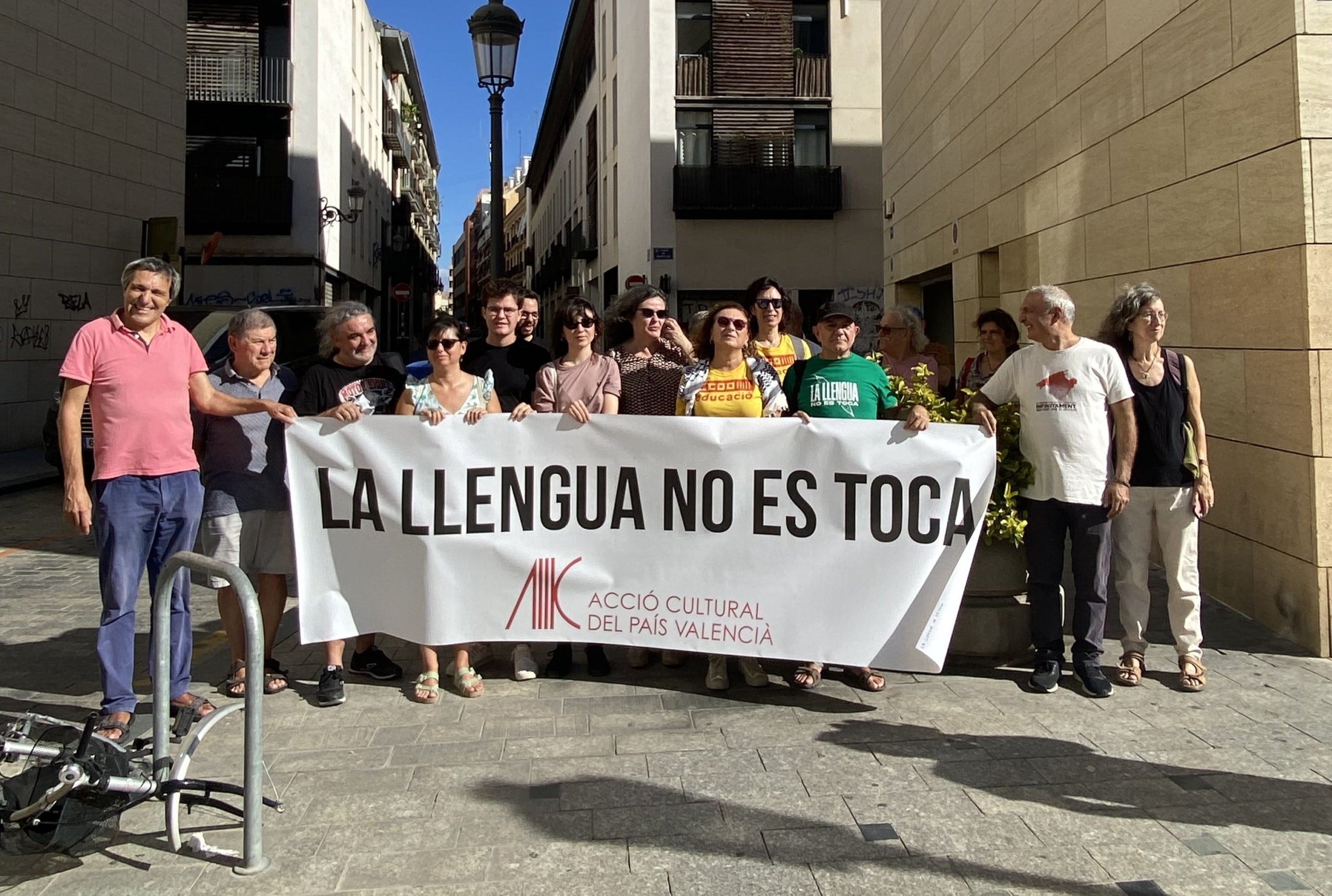 Manifestació convocada per Acció Cultural