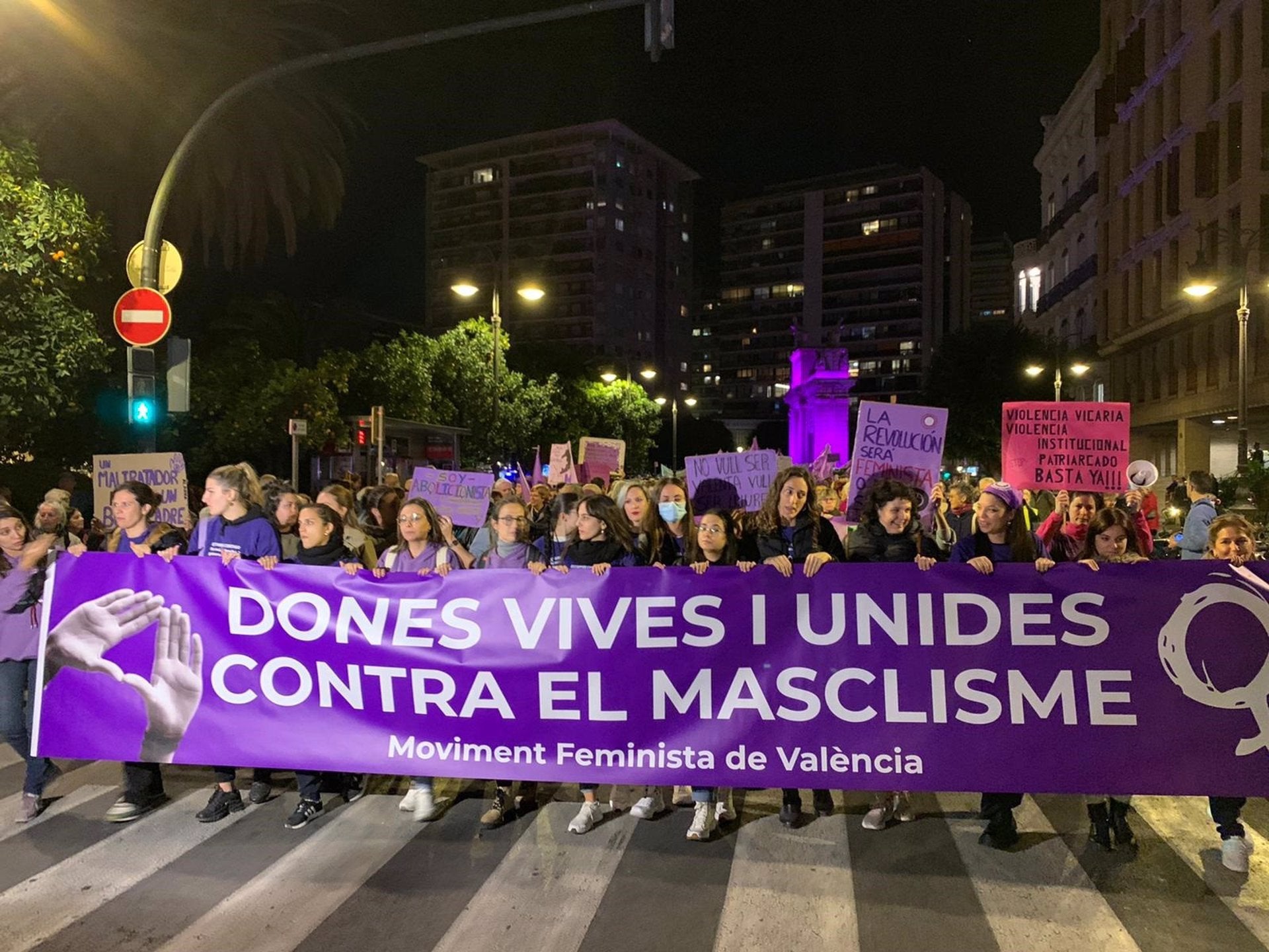 Manifestació del 25-N de 2023 a València / Europa Press