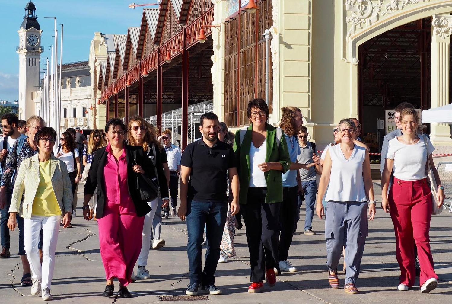 Vicent Marzà, Papi Robles i 30 eurodiputats visiten el Port de València
