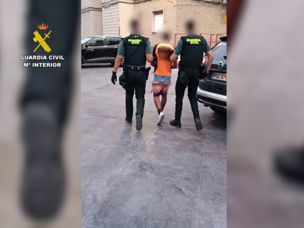 Imatge difosa per la Guàrdia Civil de la detenció