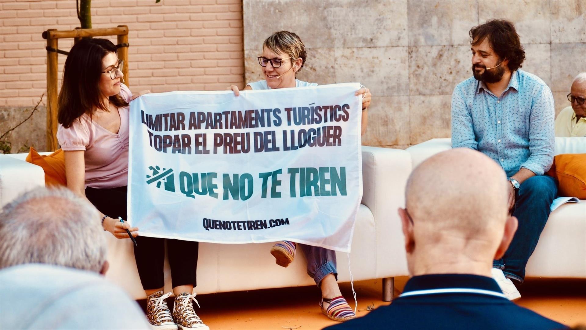 Acte de la campanya Que no te tiren al Cabanyal