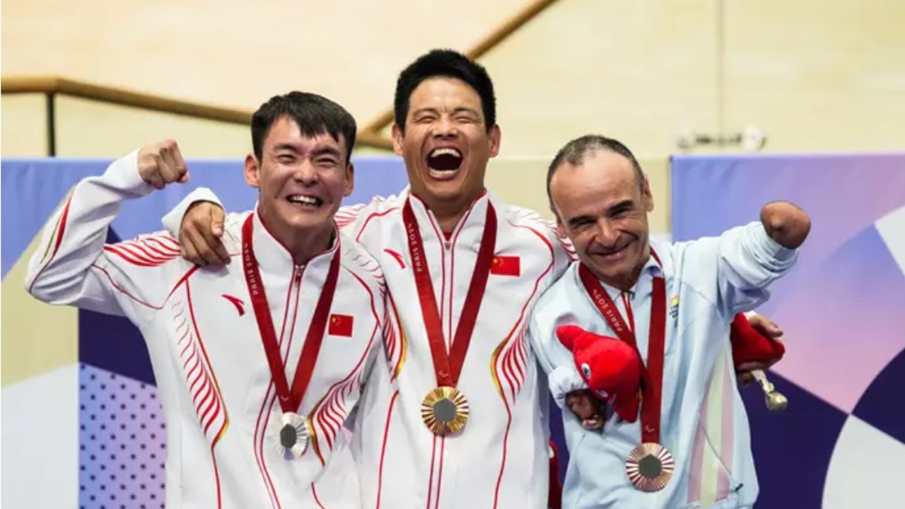 Ricardo Ten en l’entrega de medalles de París | Europa Press