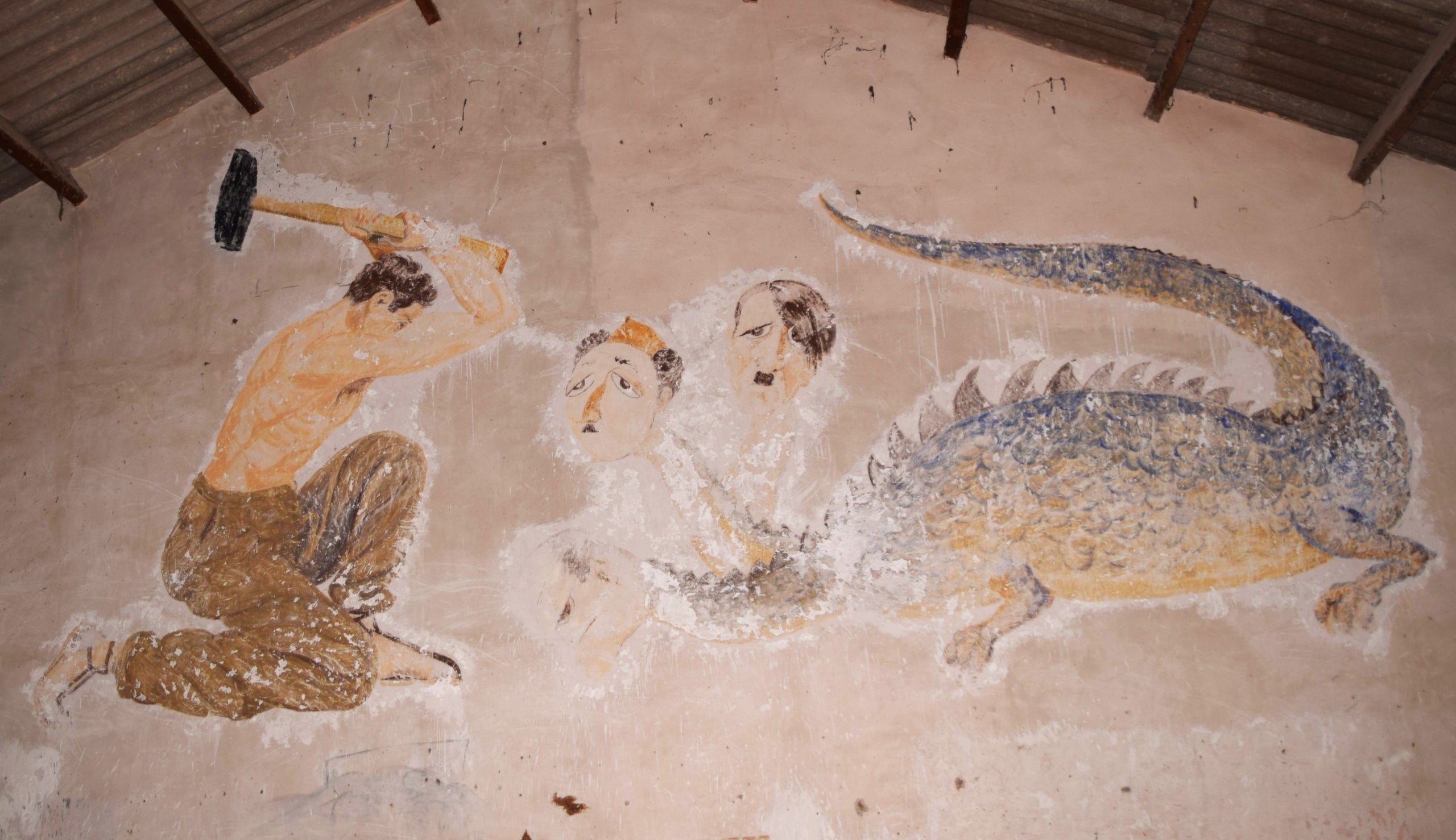 Mural de la Guerra Civil descobert a Cocentaina (Comtat) / Ajuntament de Cocentaina