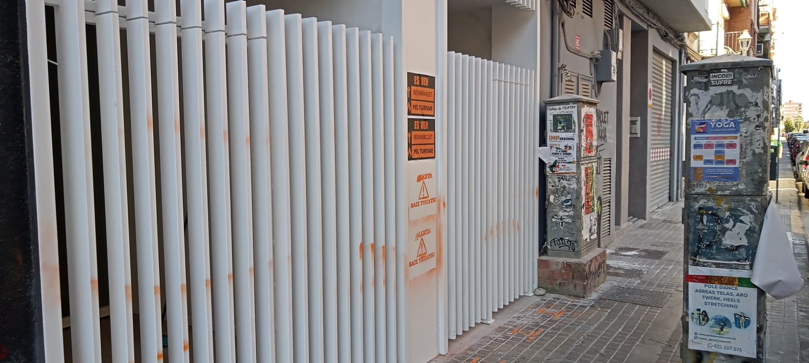 Imatge d'uns pisos turístics aquest matí a Benimaclet