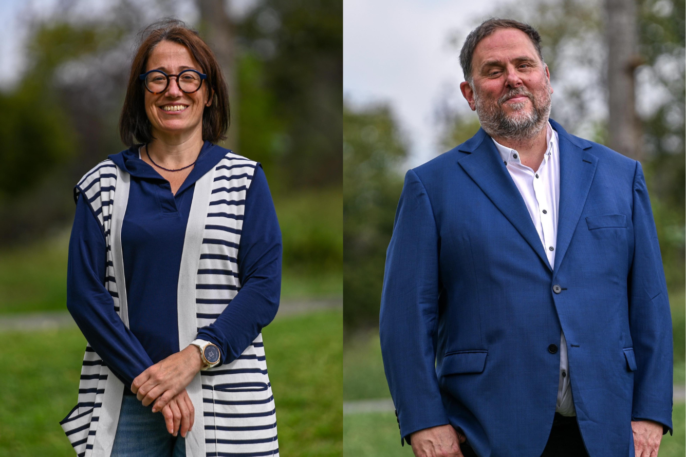 Núria Calduch i Oriol Junqueras, d'Esquerra Republicana