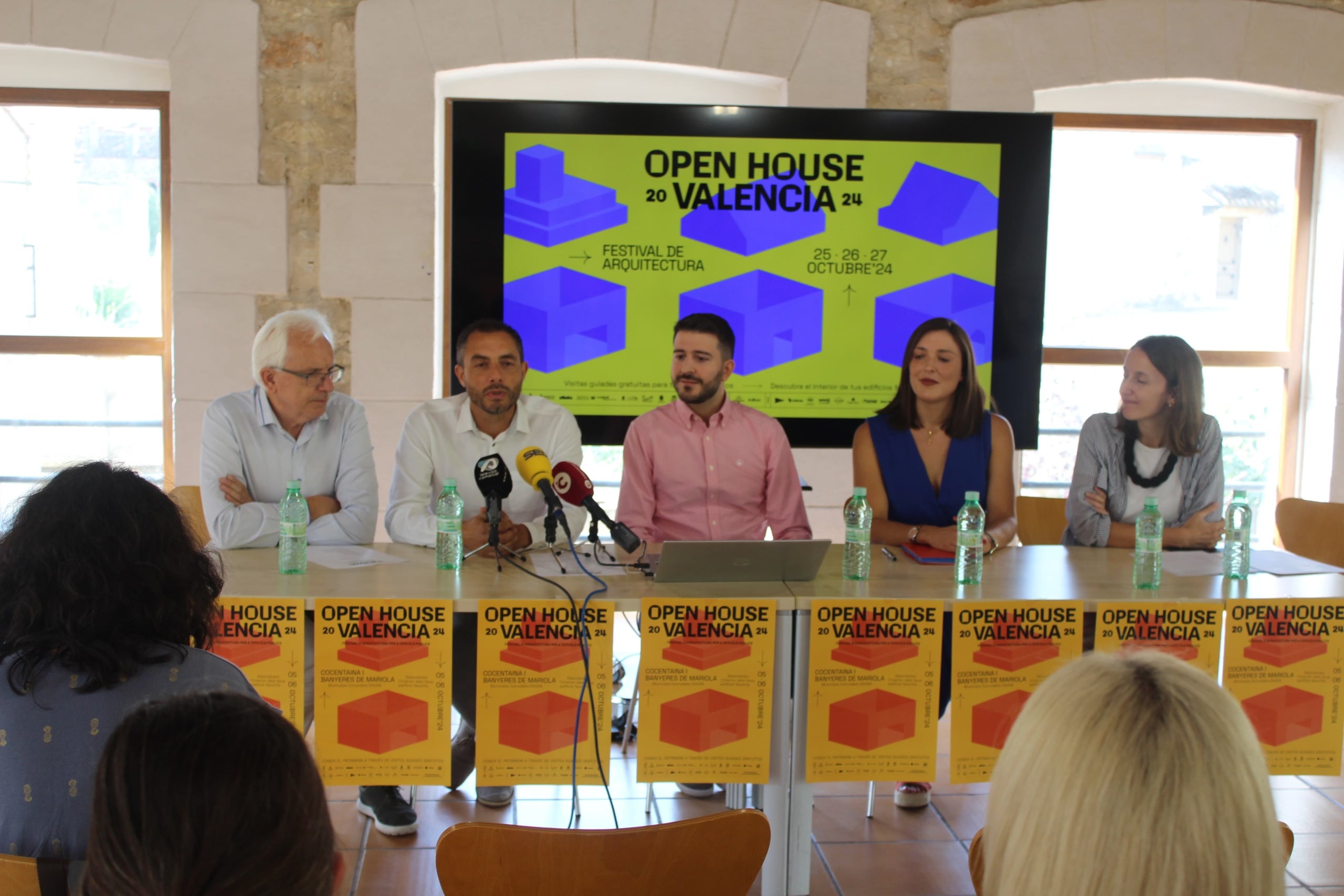 Presentació de l'Open House València amb els alcaldes de Banyeres i Cocentaina / Ajuntament de Cocentaina