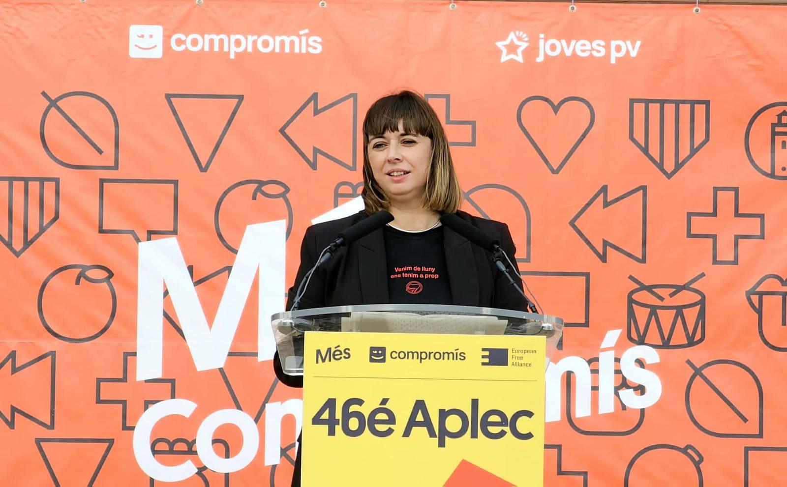 La secretària general de Més-Compromís, Amparo Piquer