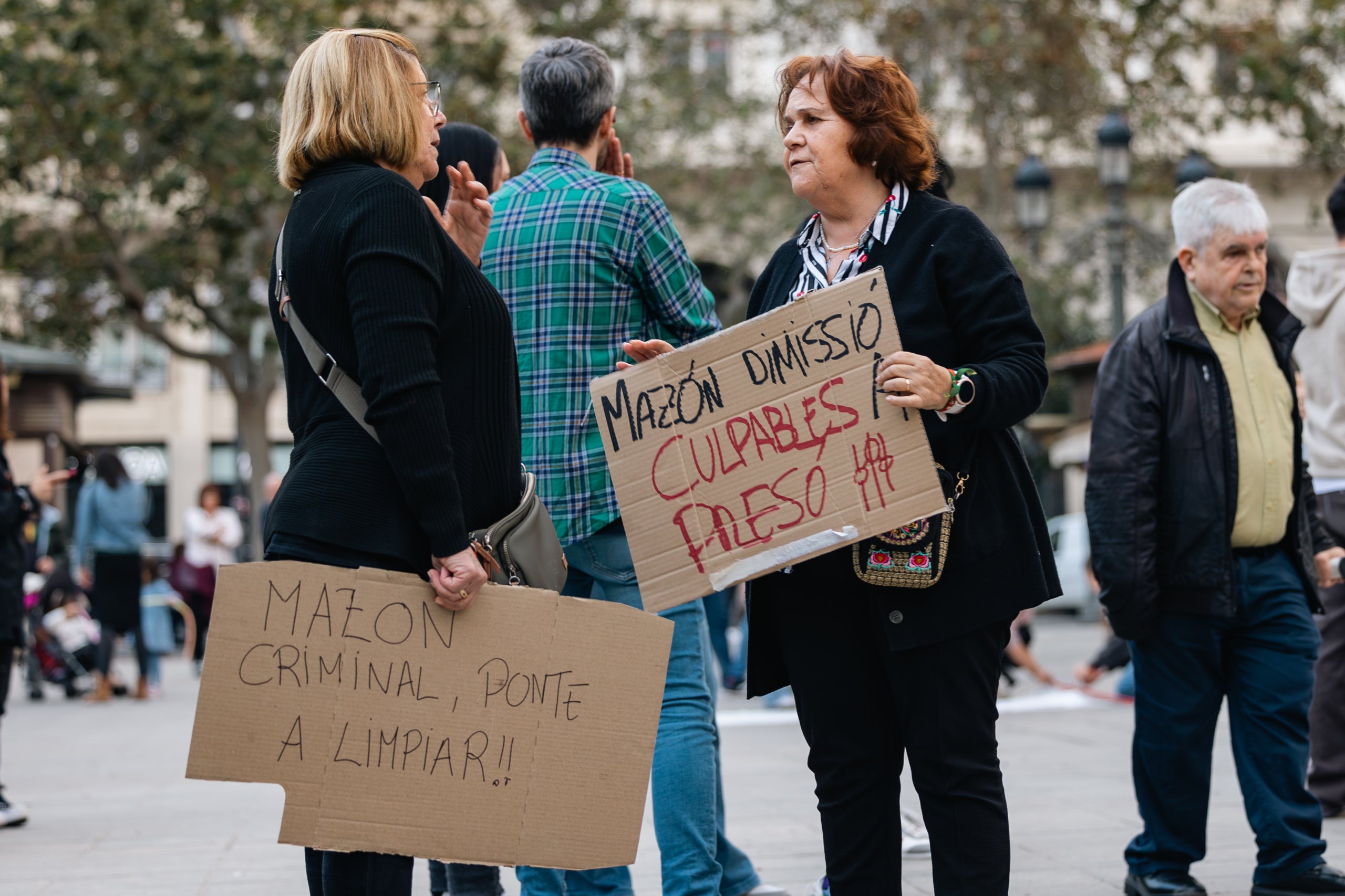 Manifestació a València per a exigir la dimissió del president de la Generalitat Valenciana, Carlos Mazón, el 9 de novembre | Lluís Martí