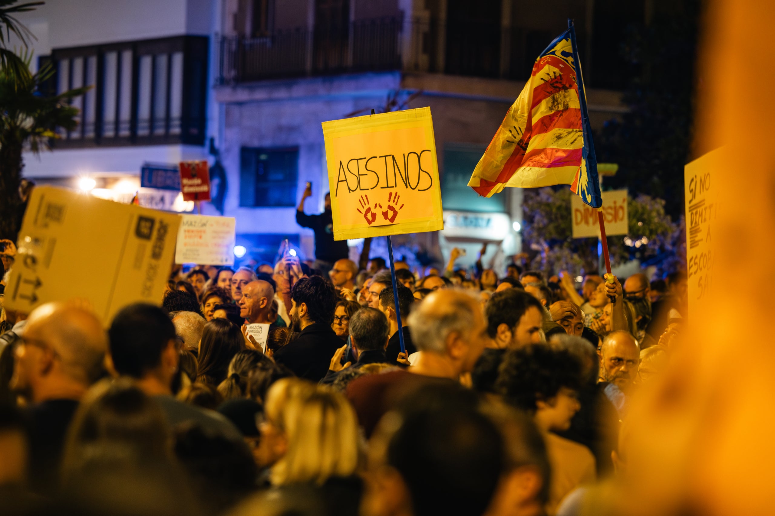 Manifestació a València per a exigir la dimissió del president de la Generalitat Valenciana, Carlos Mazón, el 9 de novembre | Lluís Martí