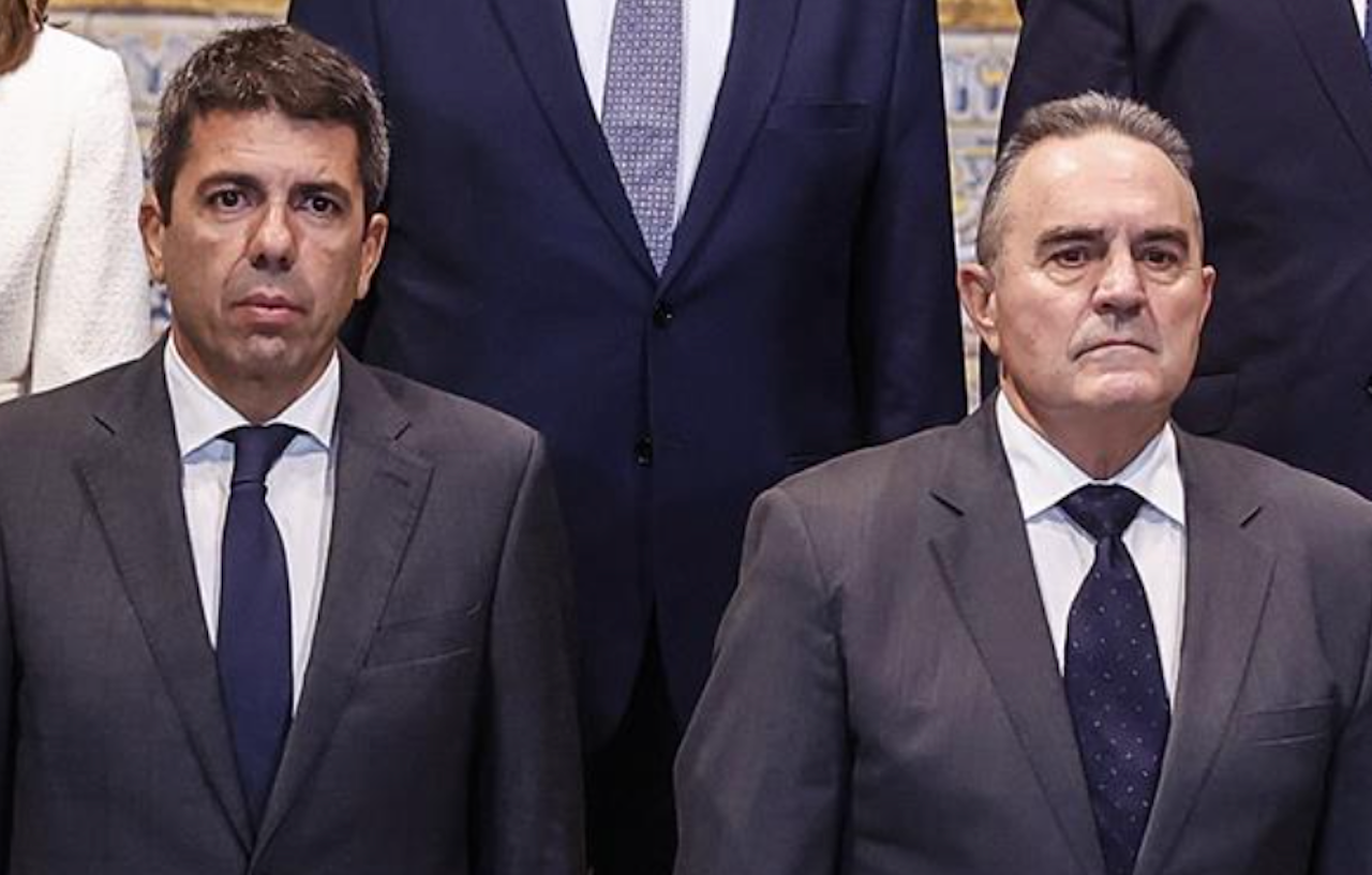 El president de la Generalita, Carlos Mazón, i el vicepresident per a la Recuperació, Gan Pampols | Rober Solsona | EP