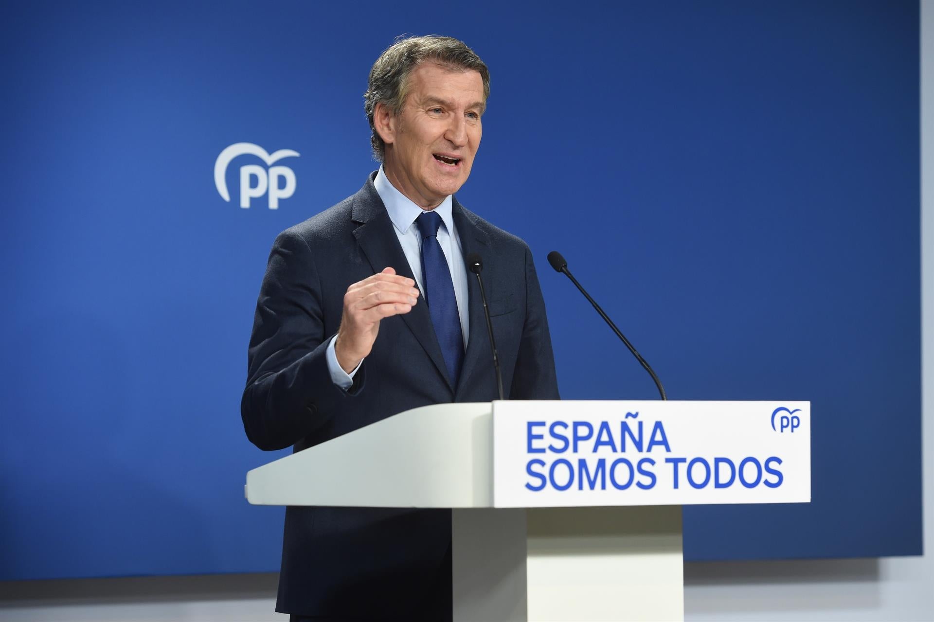 El president del PP, Alberto Núñez Feijóo | Gustavo Valiente | EP