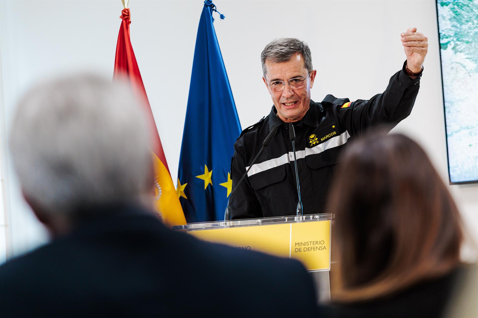 El cap de la UME, Javier Marcos / Europa Press