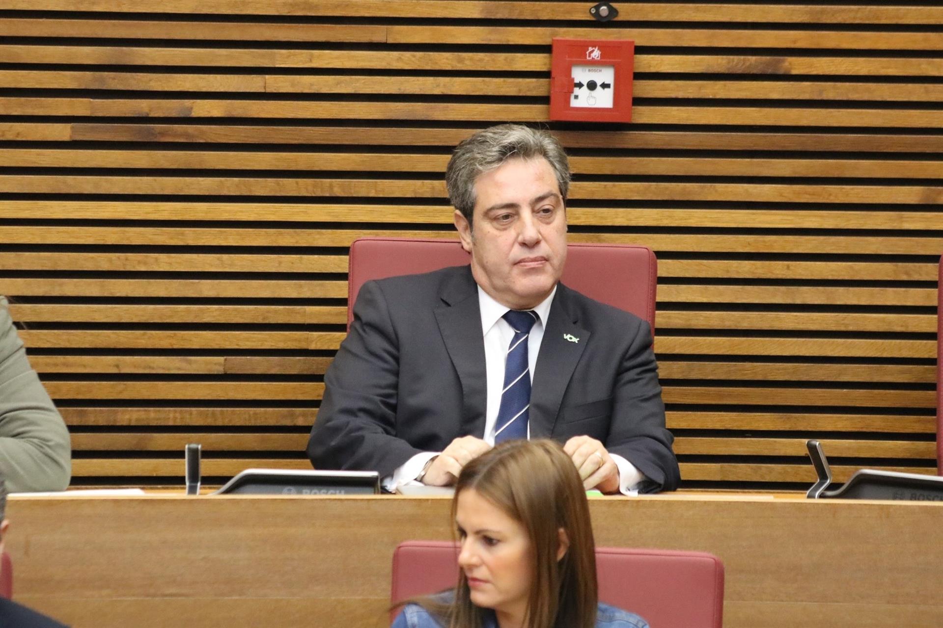 El portaveu de Vox a Les Corts Valencianes, José María Llanos | EP